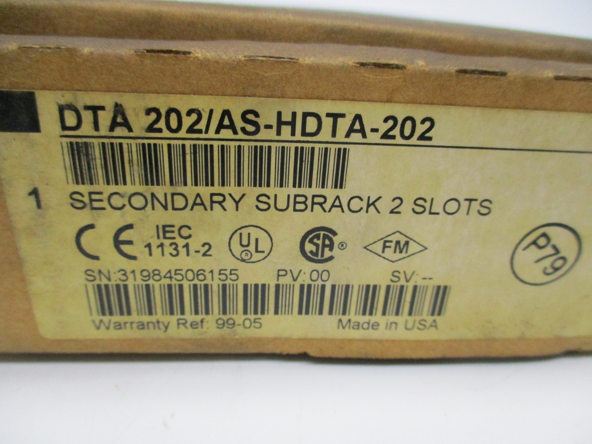 SCHNEIDER AUTOMATION DTA202/AS-HDTA-202 NSMP