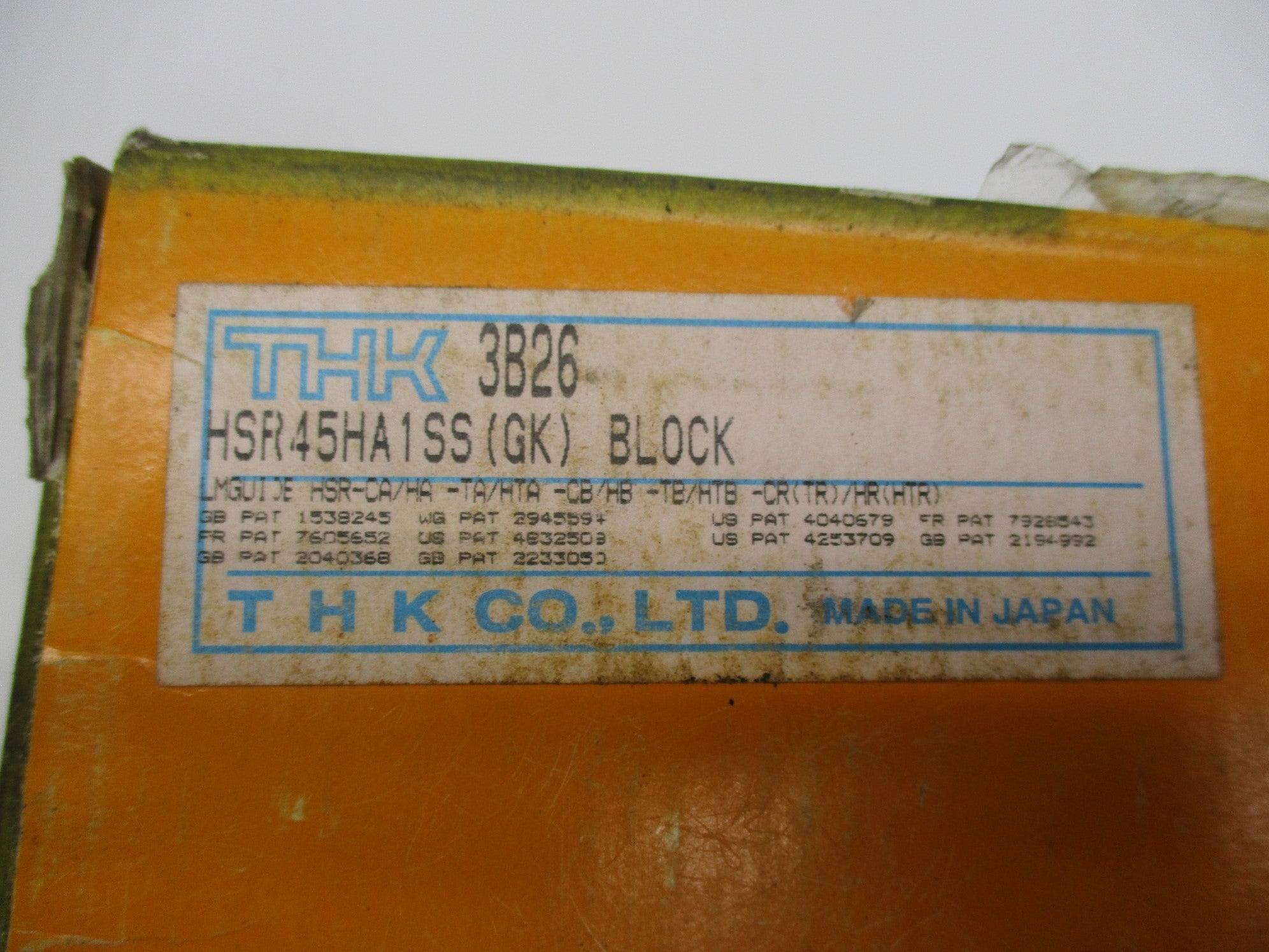 THK 3B26 HSR45HA1SS(GK) NSMP