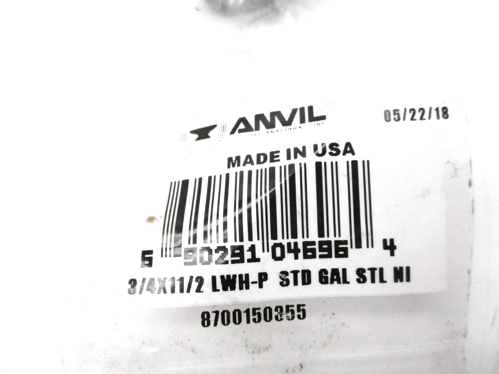 ANVIL 8700150355 LWH-P 3/4X11/2 NSMP