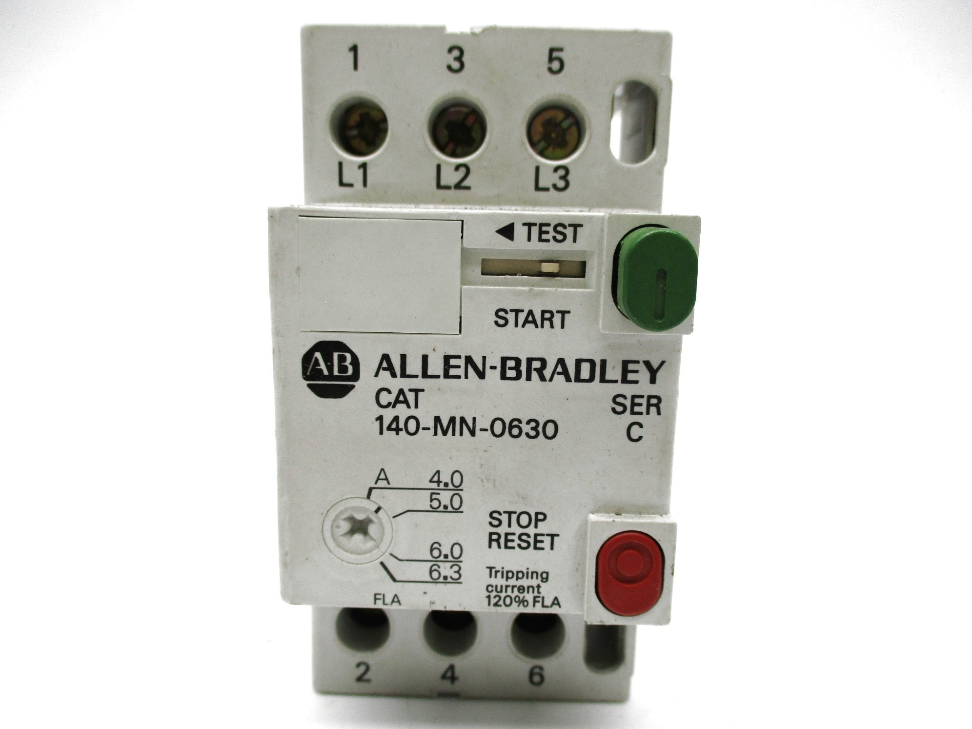ALLEN BRADLEY 140-MN-0630 SER. C 600V 4.0-6.3A NSNP