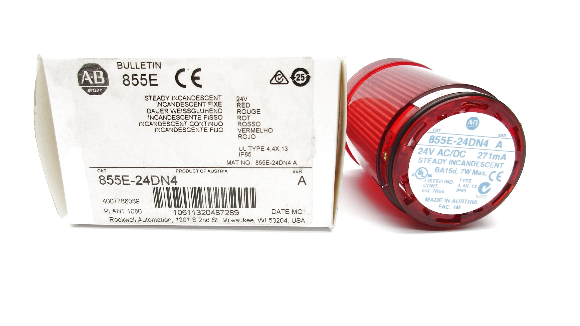 ALLEN BRADLEY 855E-24DN4 SER. A (WH) NSMP