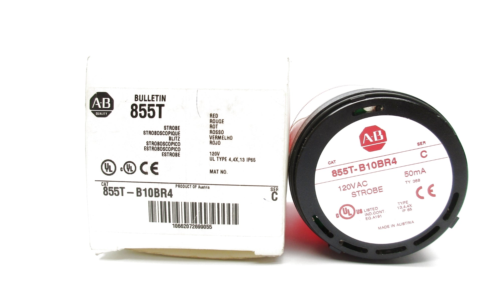 ALLEN BRADLEY 855T-B10BR4 SER. C (WH) NSMP