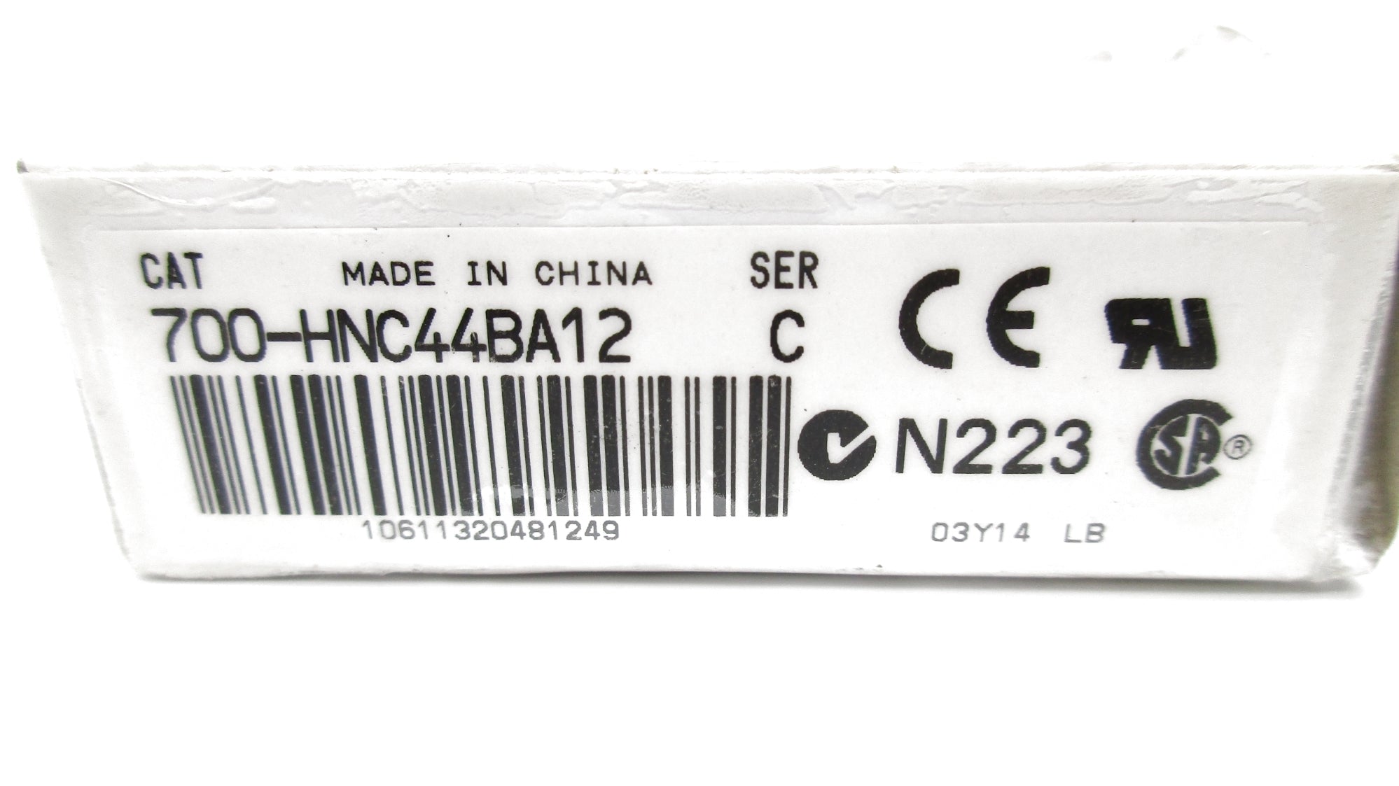 ALLEN BRADLEY 700-HNC44BA12 SER. C 100-120VAC 5A (WH) NSMP