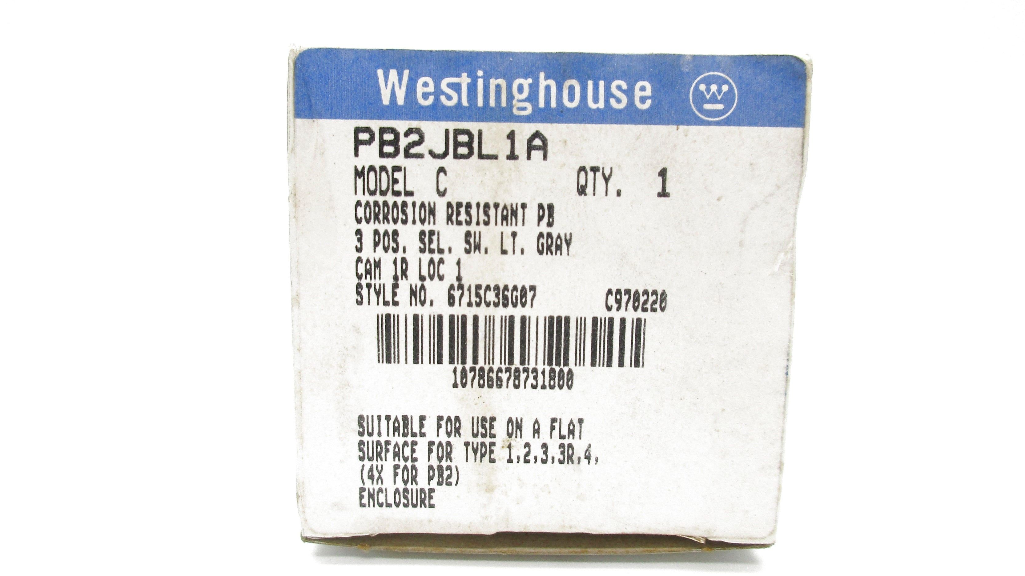 WESTINGHOUSE PB2JBL1A NSMP