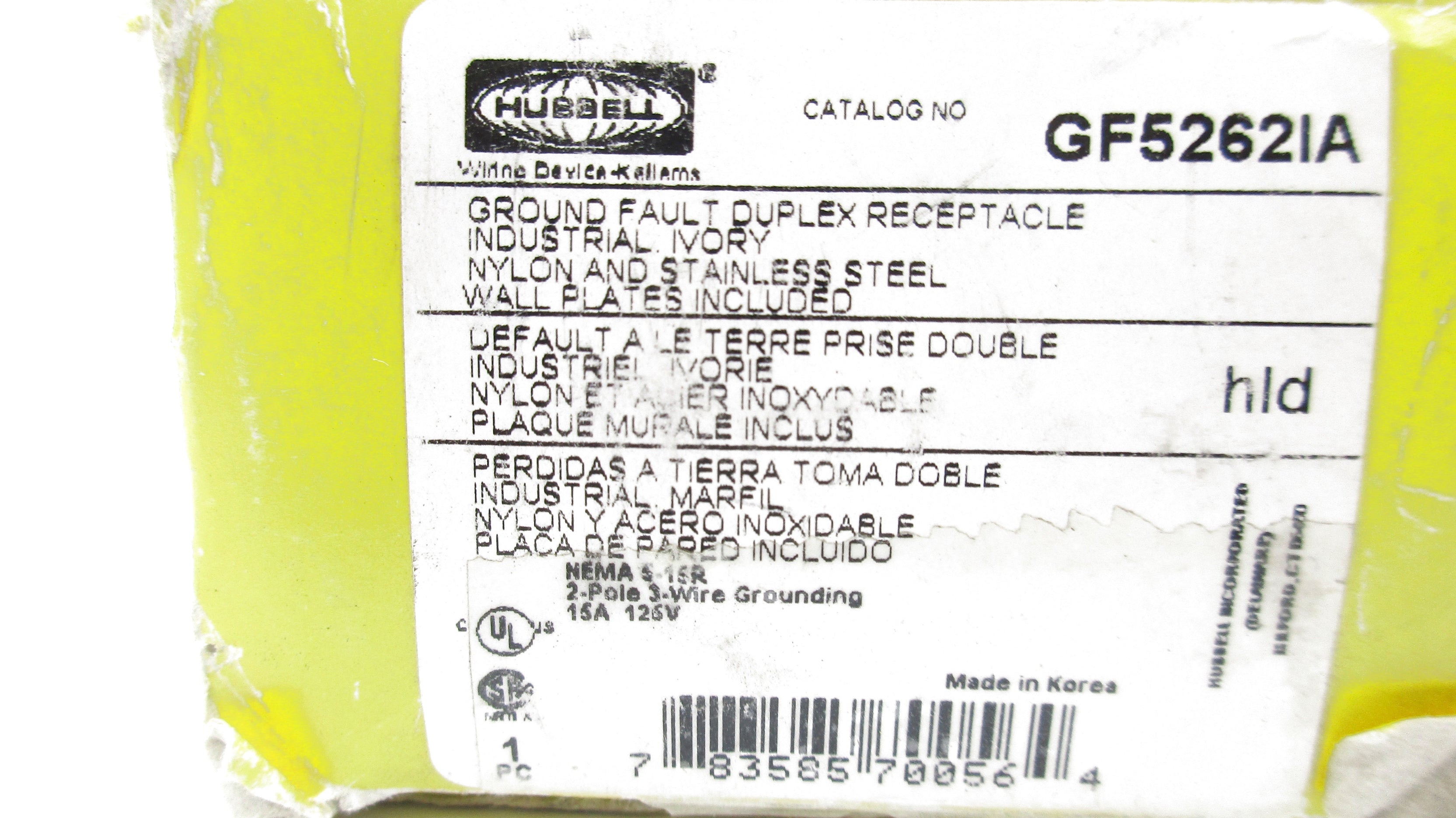 HUBBELL GF5262IA NSMP