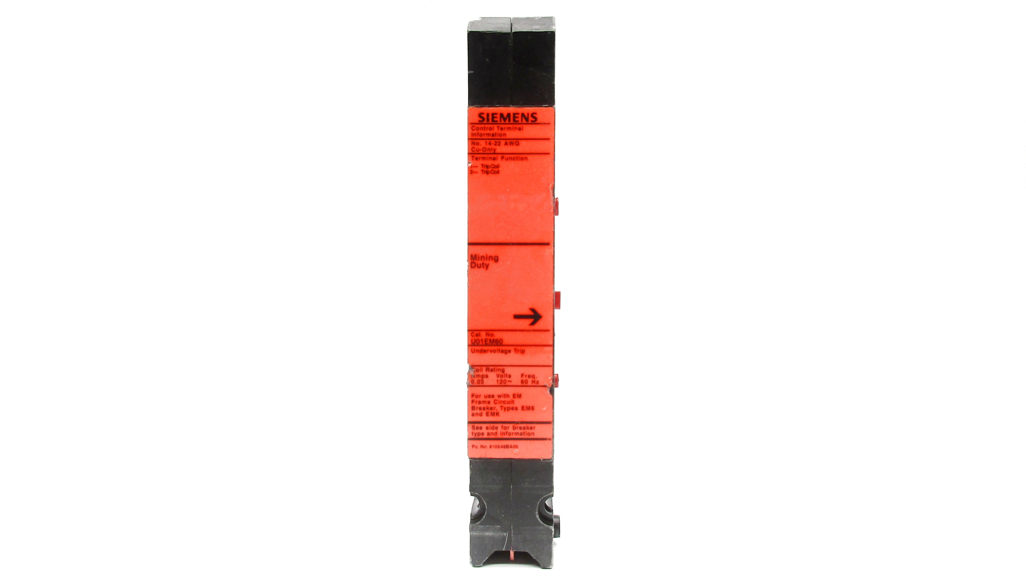 SIEMENS U01EM60 120V 0.03A UNMP