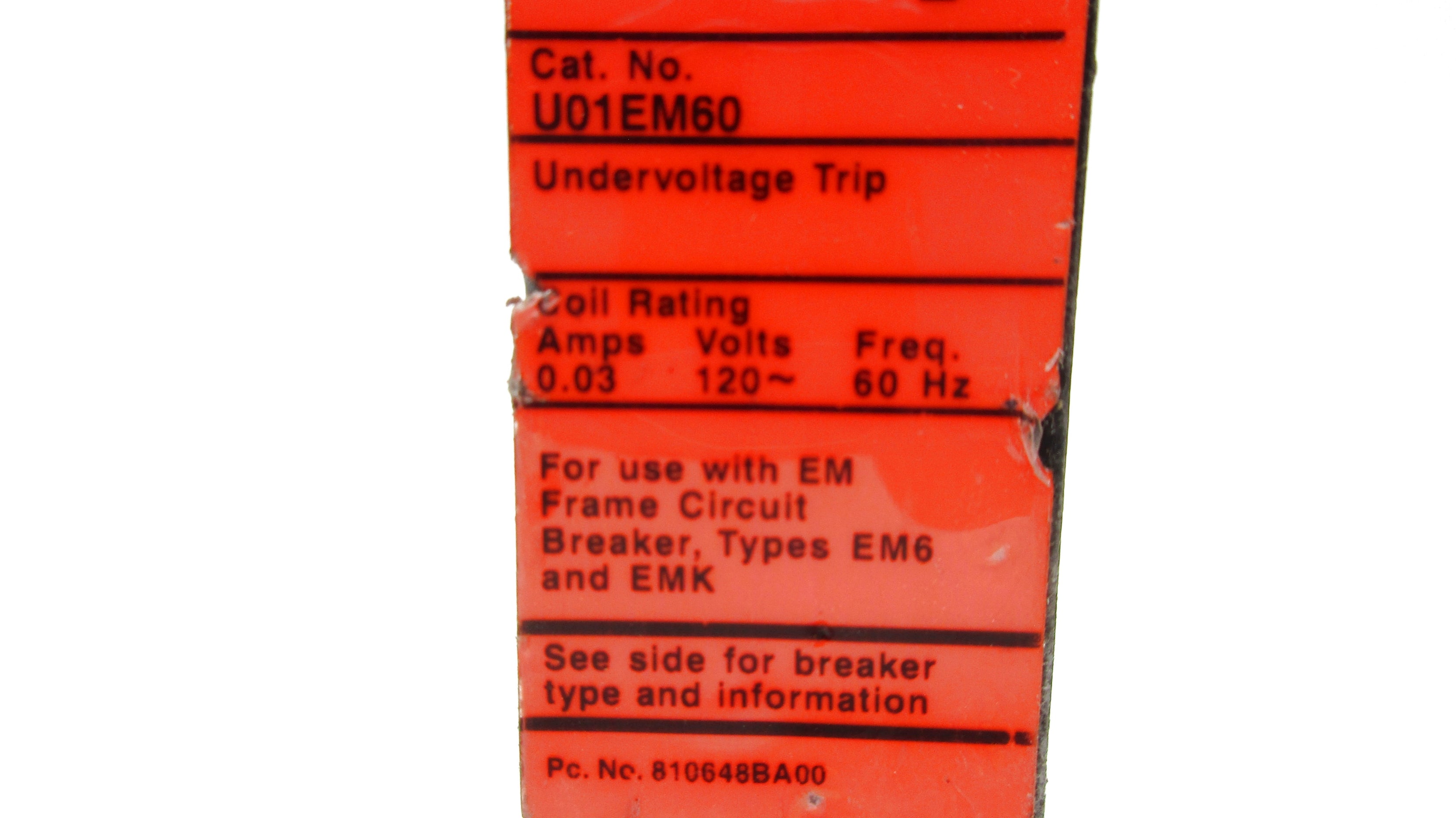 SIEMENS U01EM60 120V 0.03A UNMP
