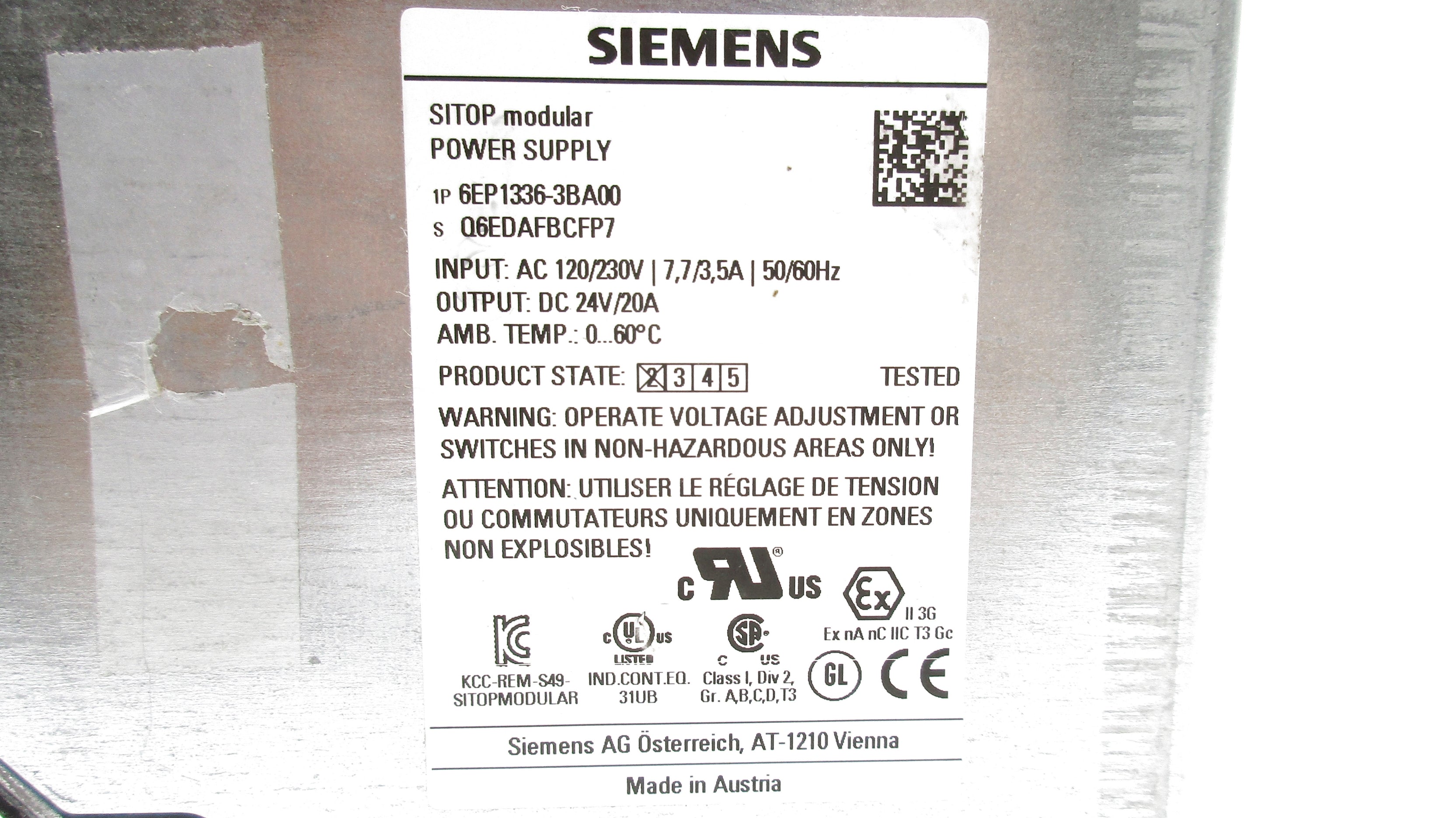 SIEMENS 6EP1336-3BA00 UNMP