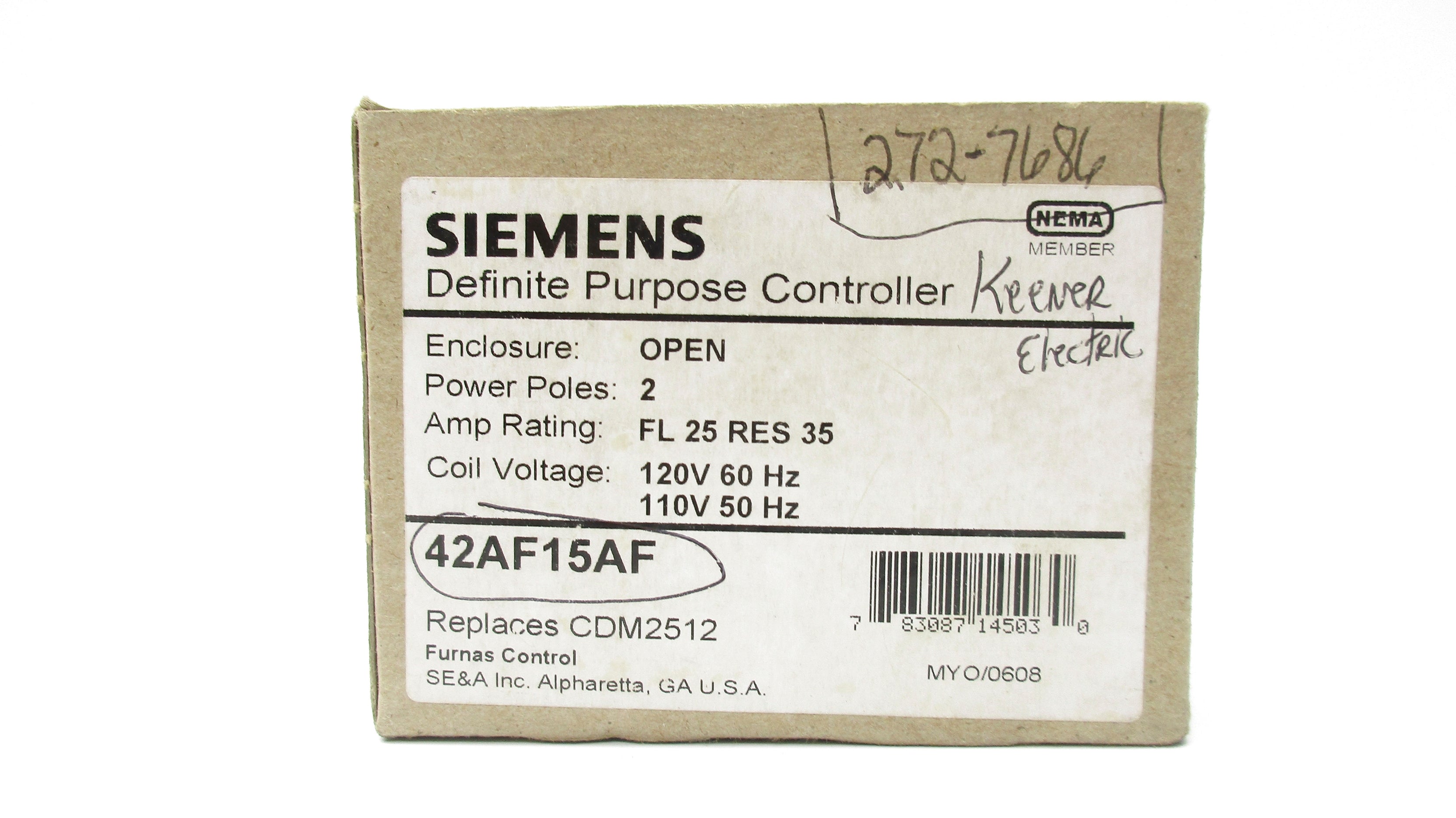 SIEMENS 42AF15AF 110/120V NSMP