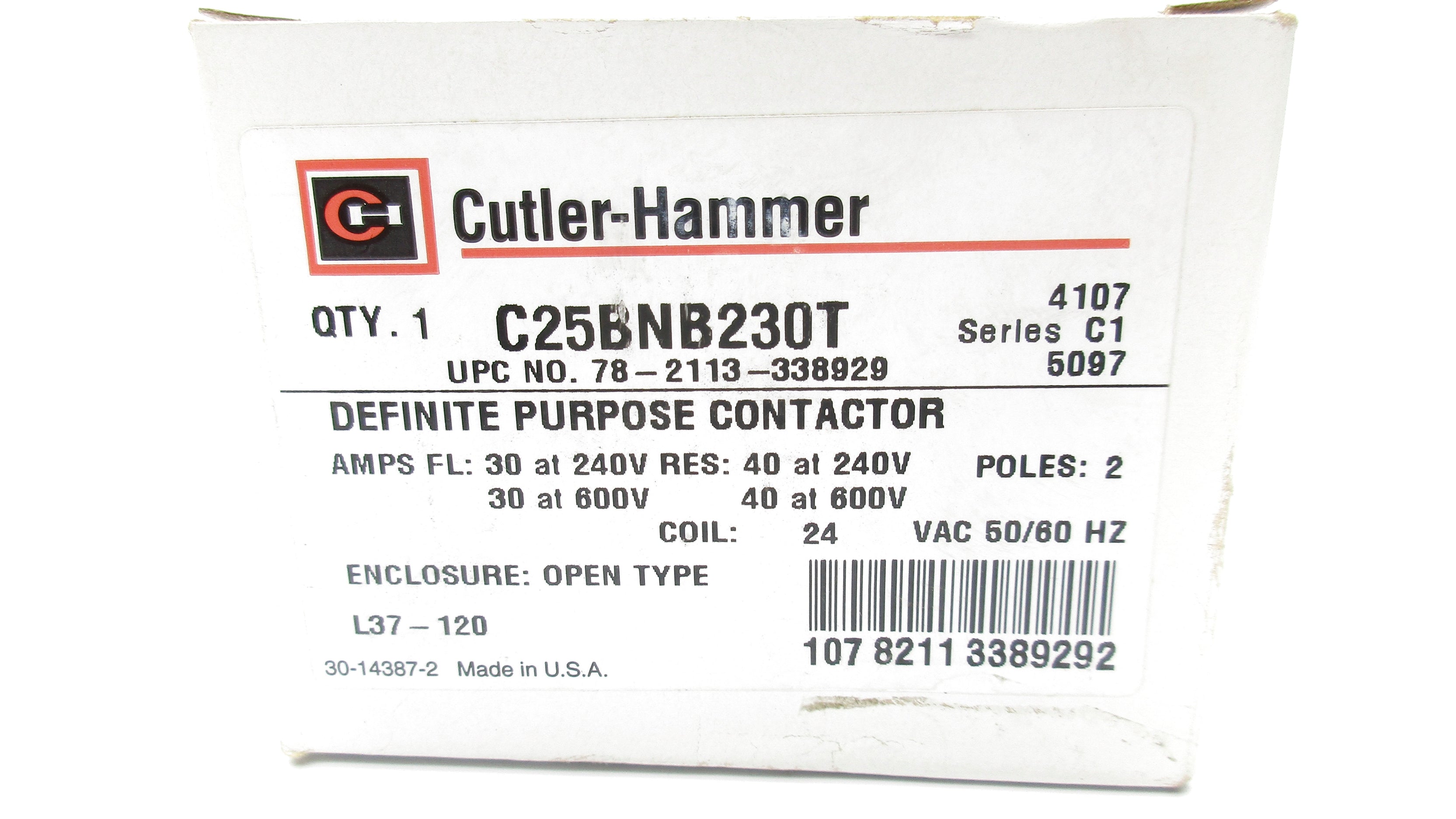CUTLER HAMMER C25BNB230T 600V NSMP
