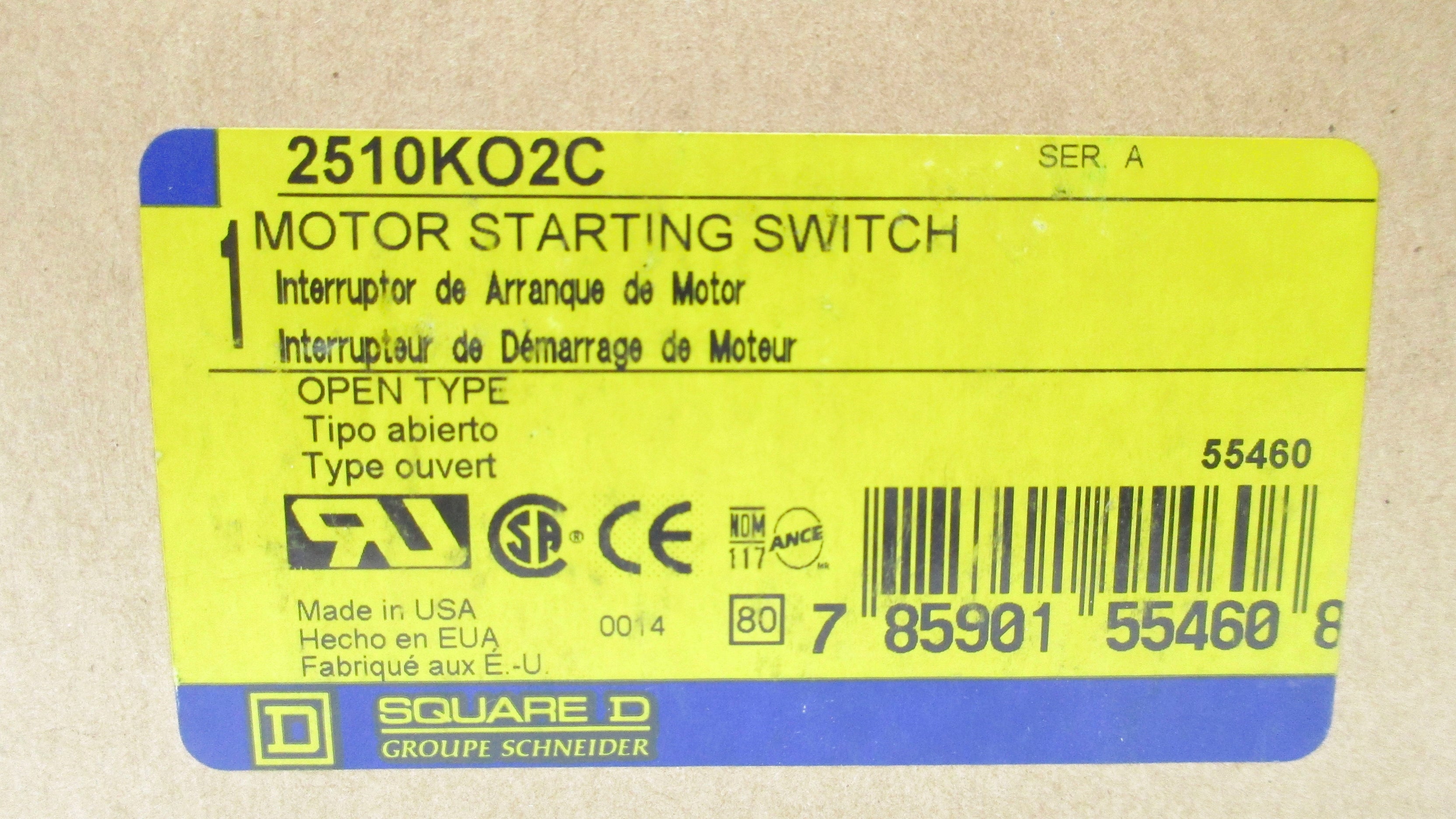 SQUARE D 2510KO2C  NSMP