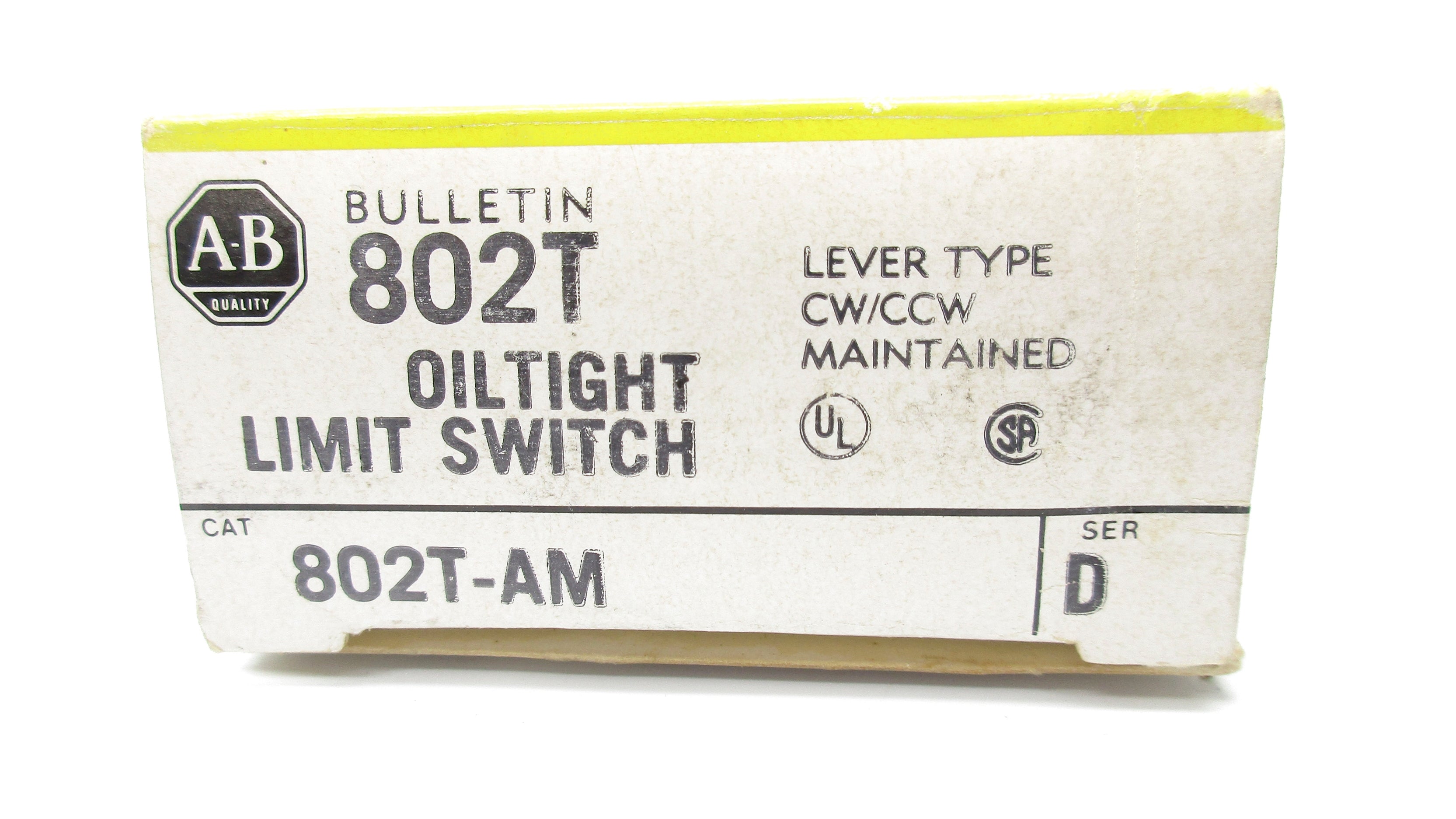INDUSTRIAL SPARE PART 802T-AM SER. D (AS PICTURED) (BK/YL) NSMP