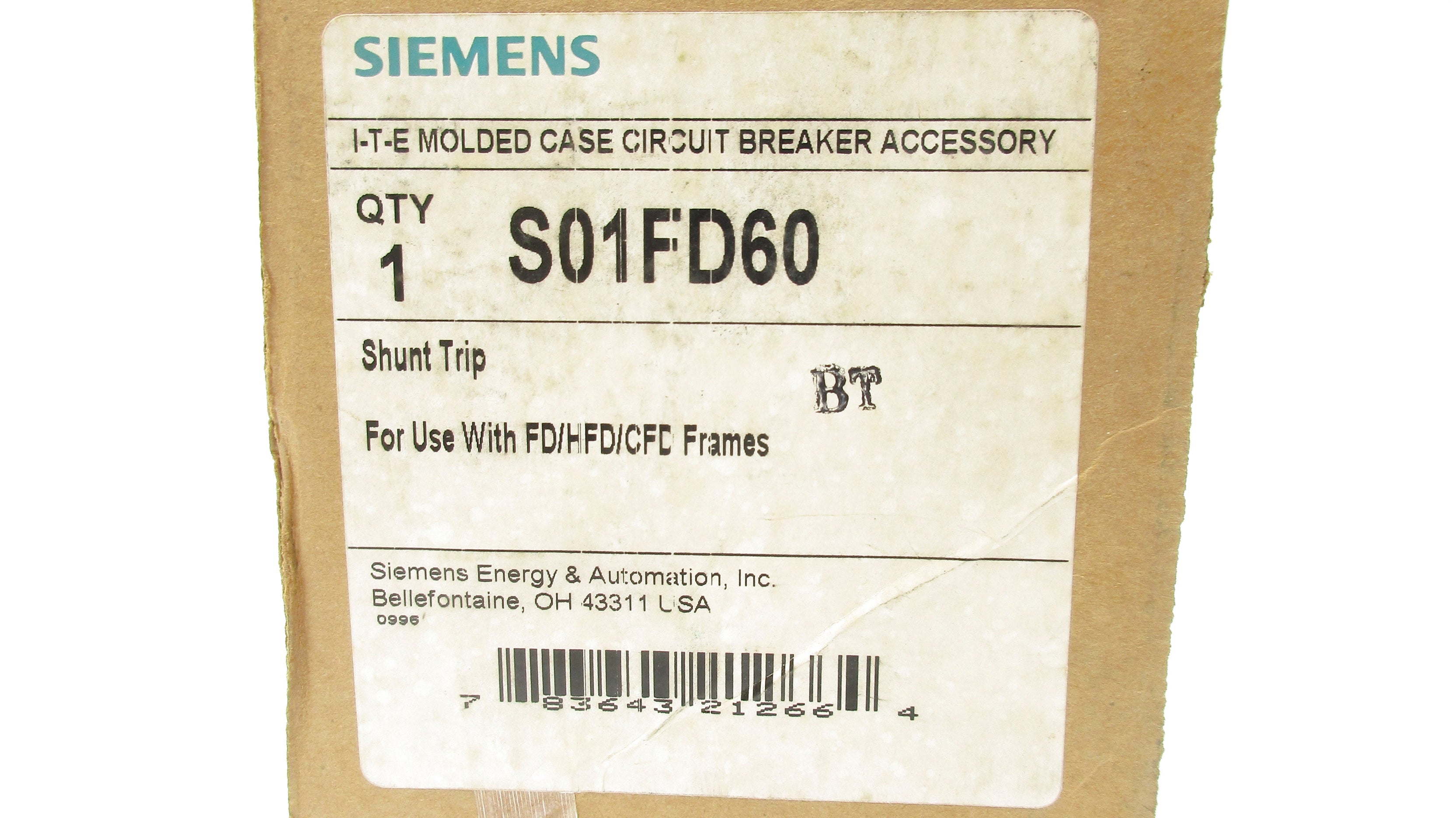 SIEMENS S01FD60 NSMP