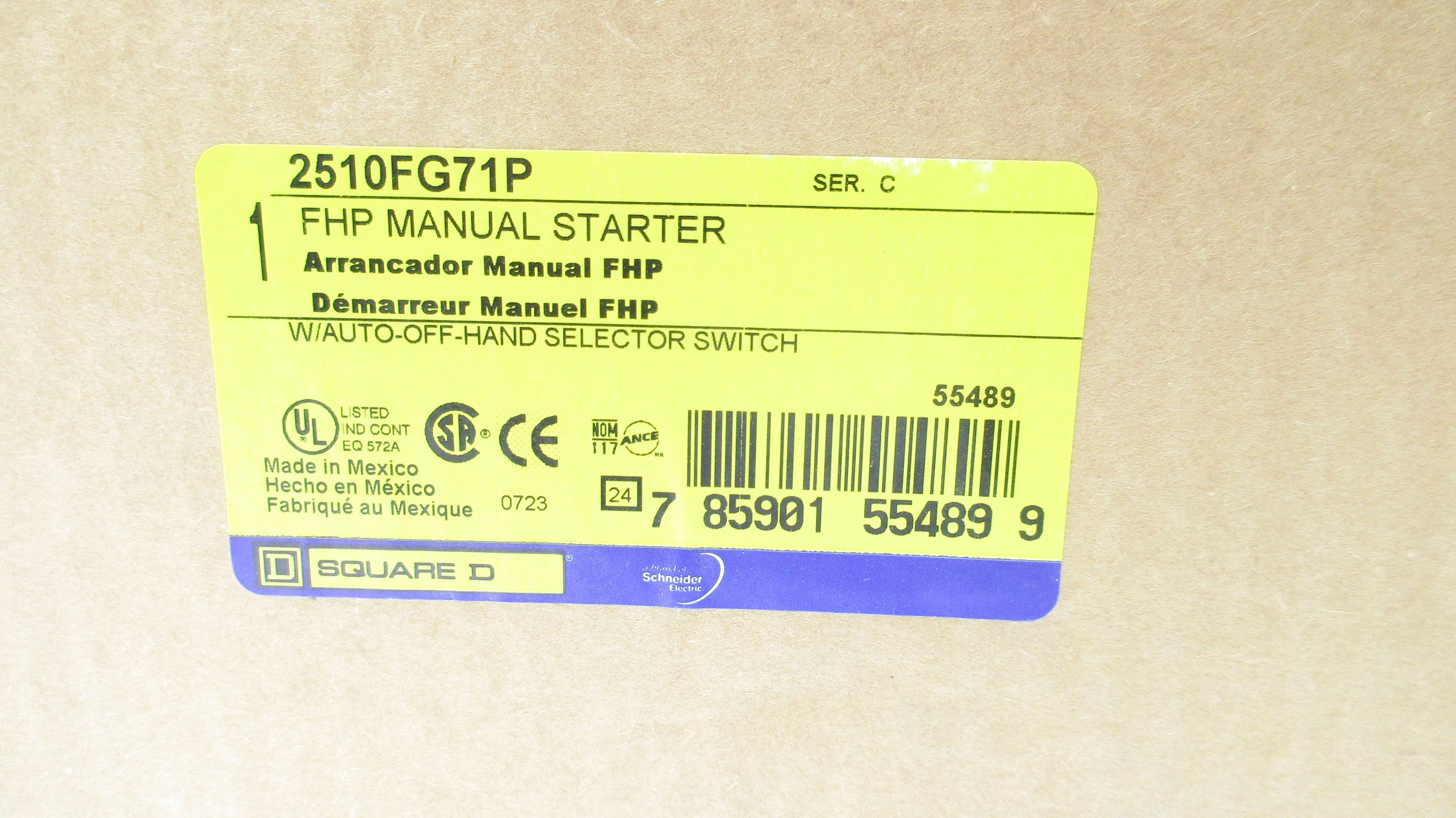 SQUARE D 2510FG71P NSMP