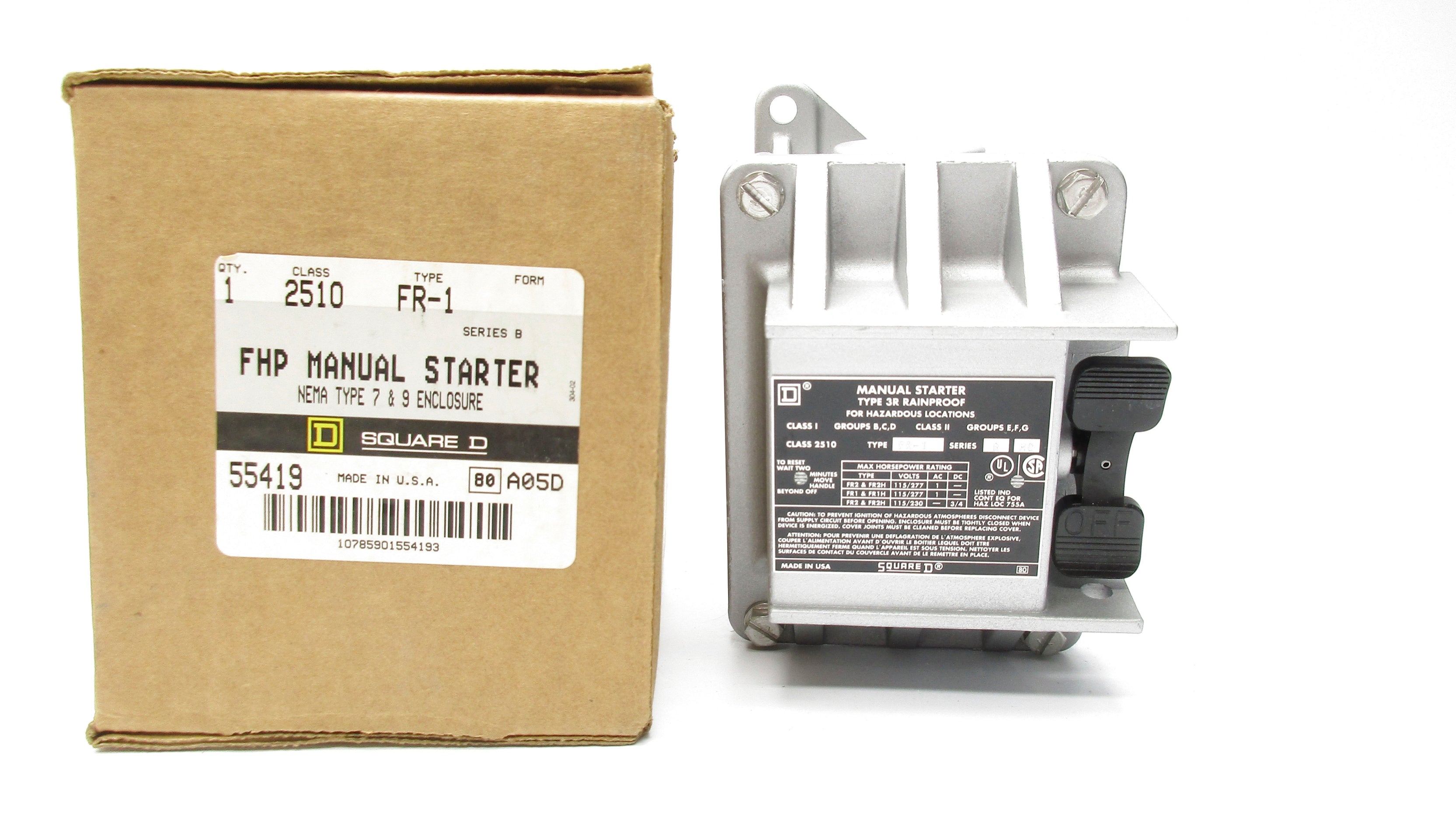 SQUARE D 2510FR1 SER. B NSMP