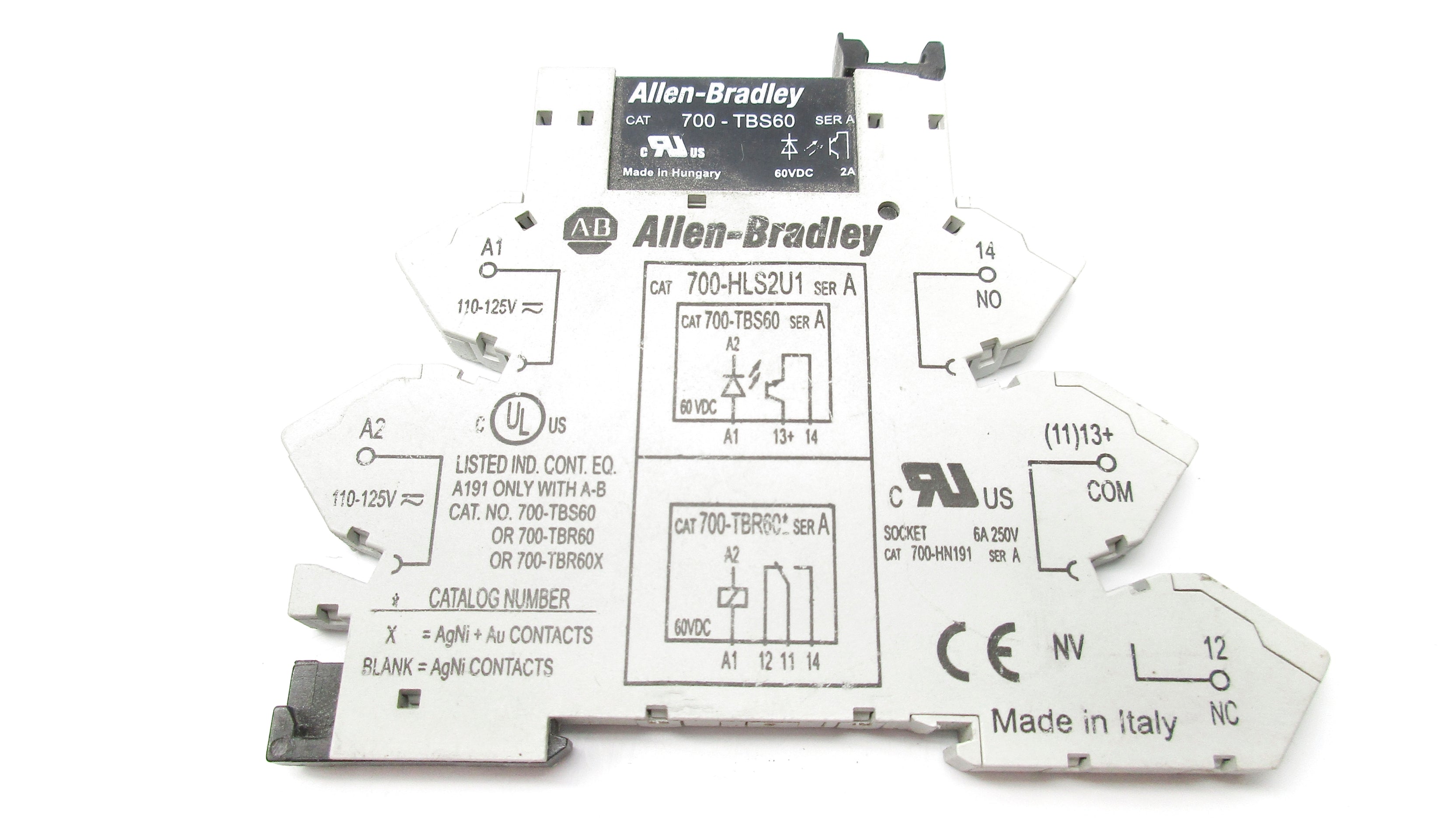 ALLEN BRADLEY 700-HLS2U1 SER. A 110/125V NSNP
