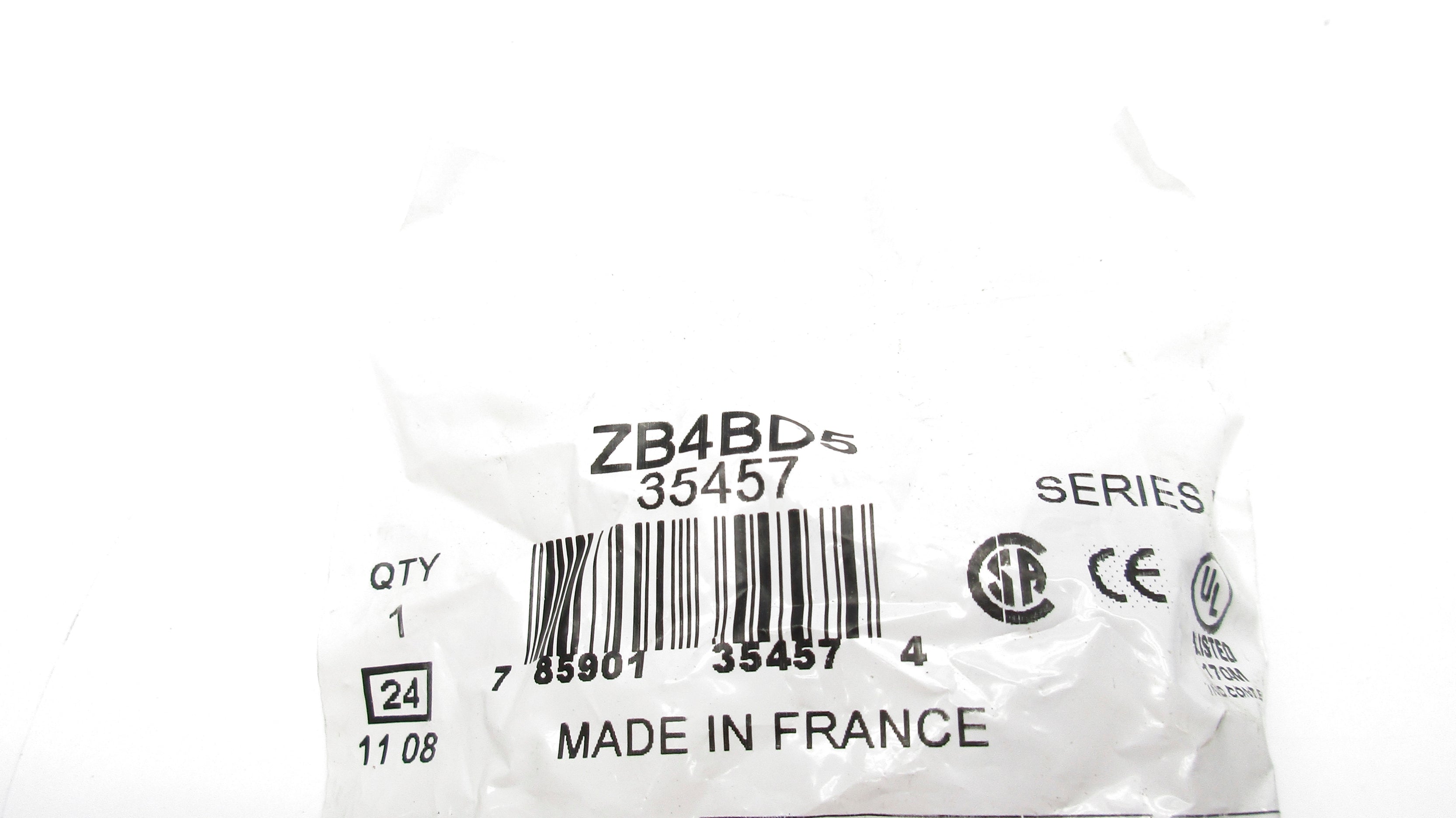 SCHNEIDER ELECTRIC ZB4BD5 SER. B NSMP