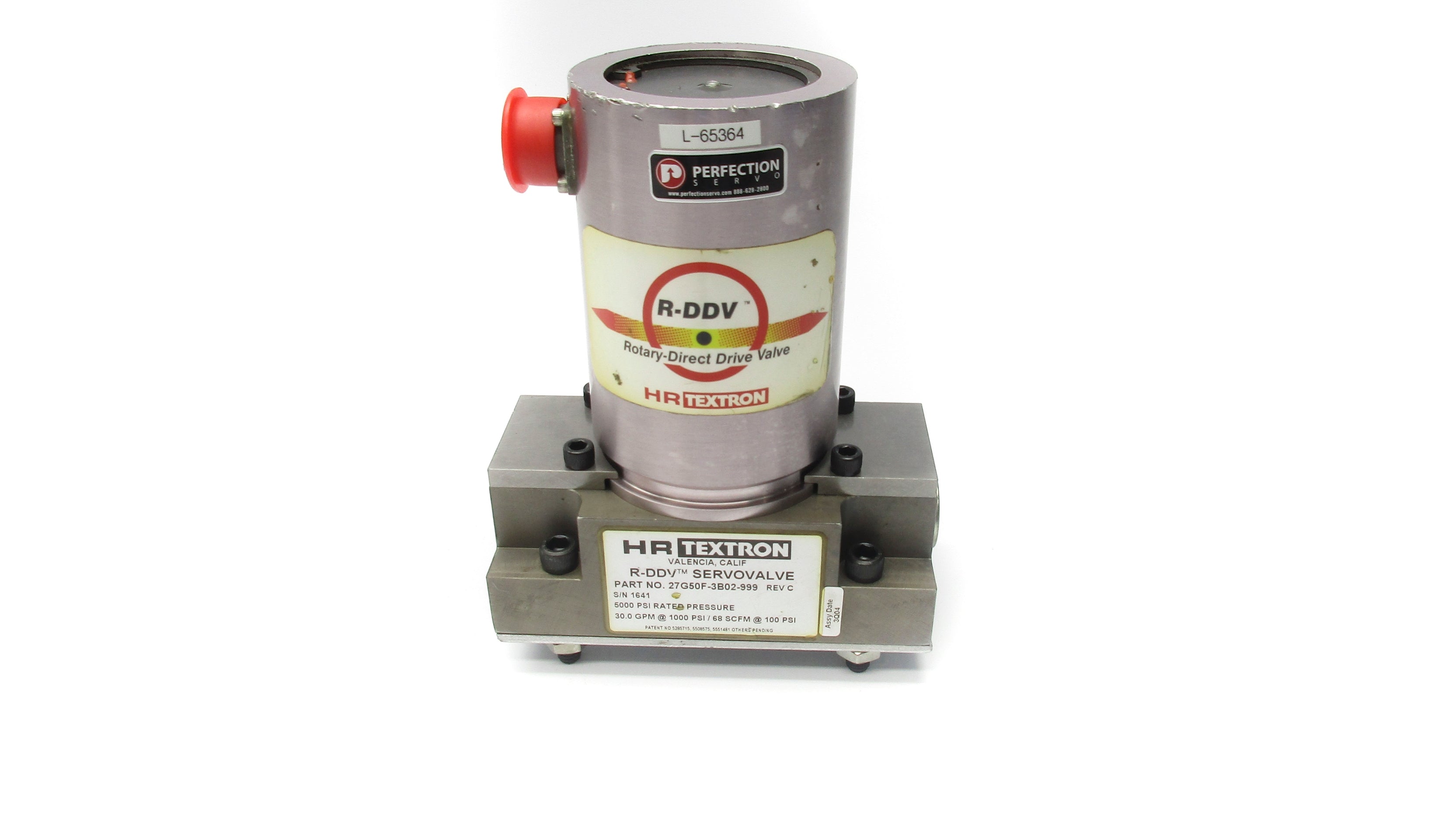 HR TEXTRON 27G50F-3B02-999 10V 5000PSI UNMP