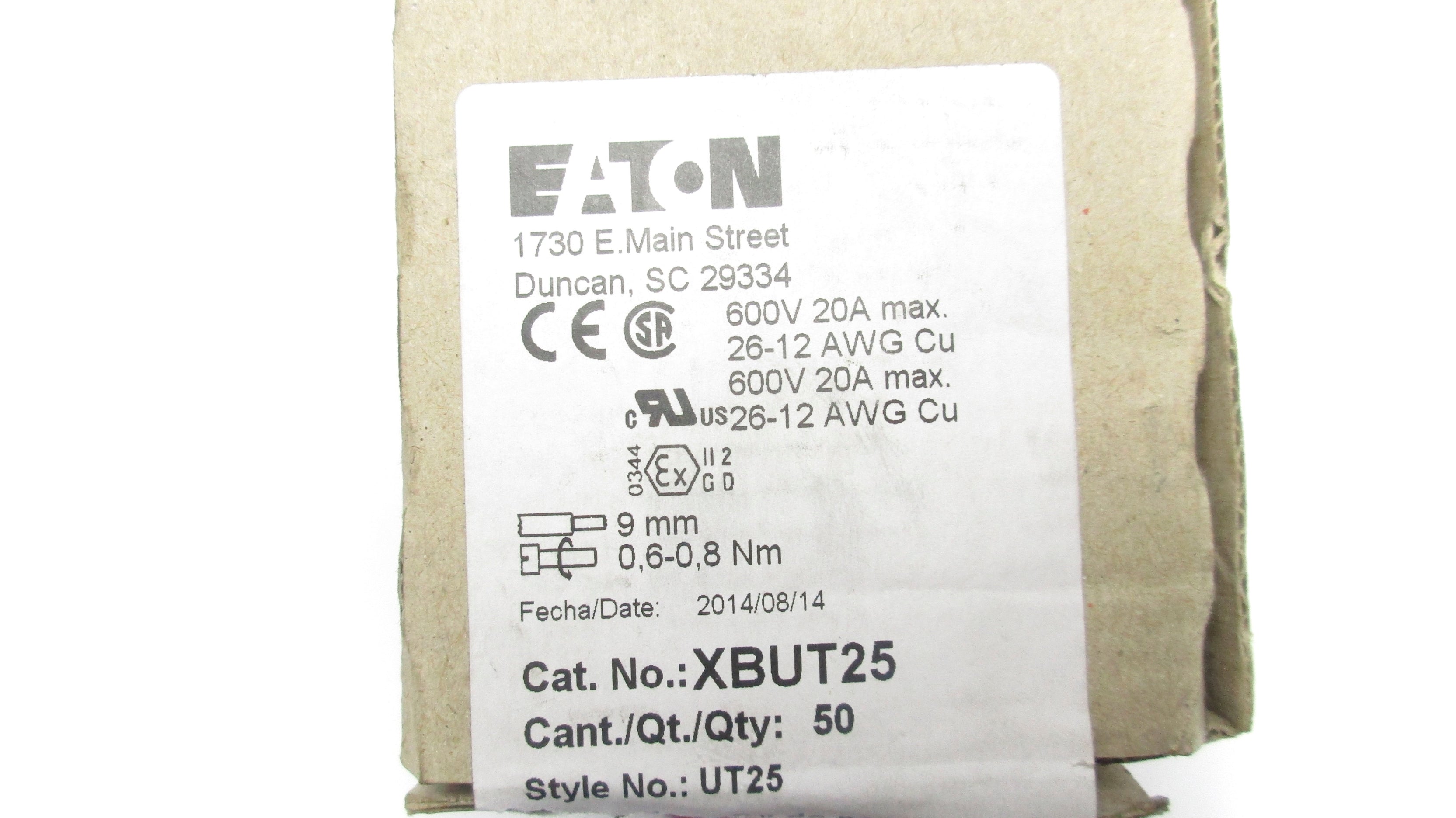 EATON XBUT25 600V 20A (PKG OF 50) NSMP