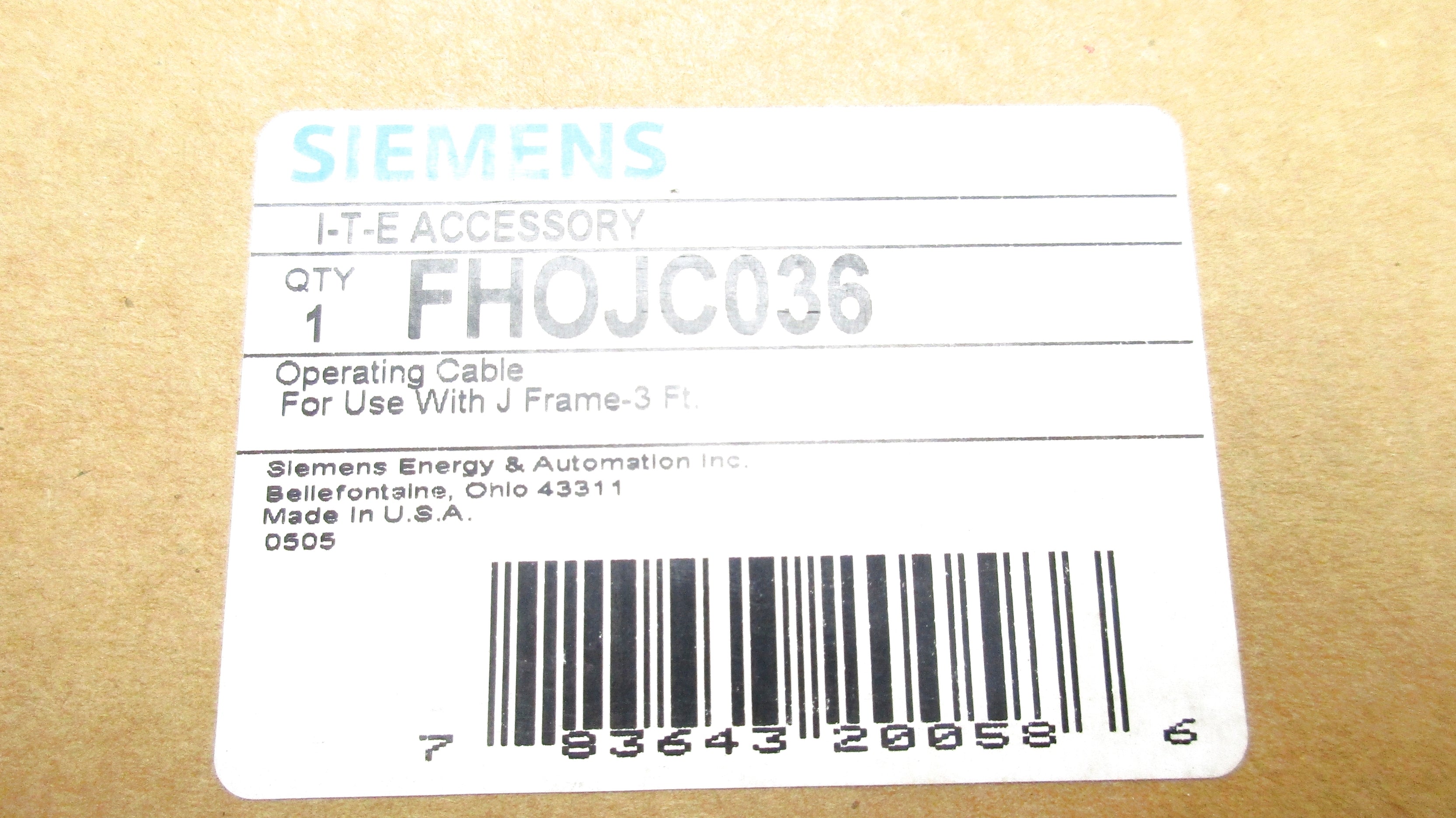 SIEMENS FHOJC036 NSMP