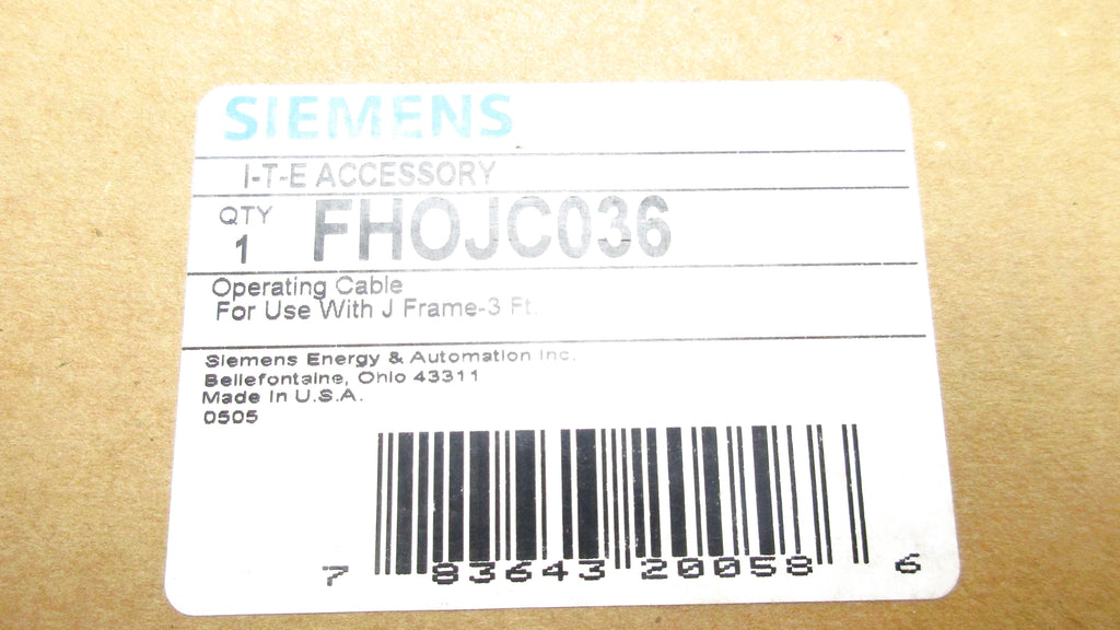 SIEMENS FHOJC036 NSMP