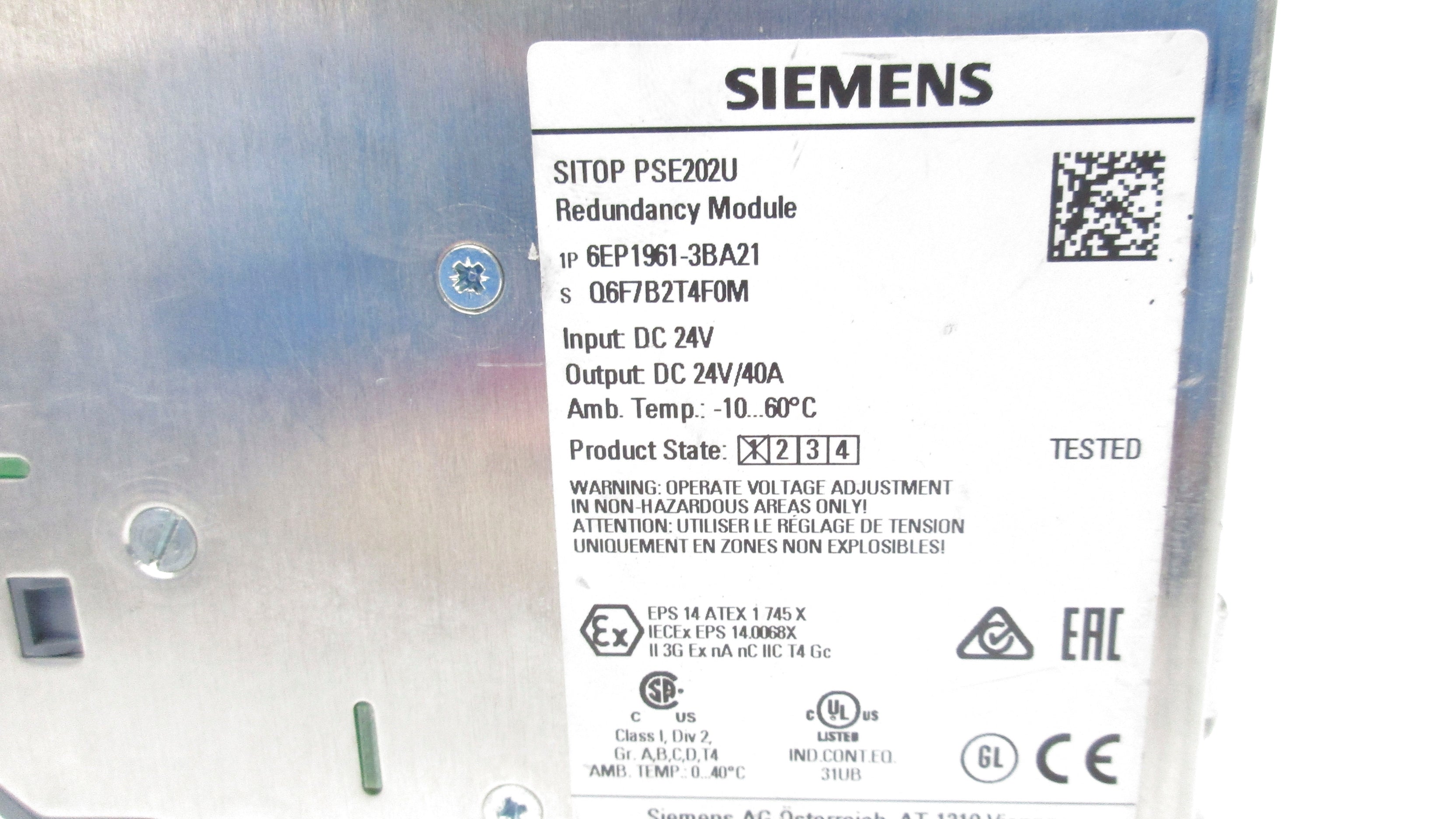 SIEMENS 6EP1961-3BA21 UNMP