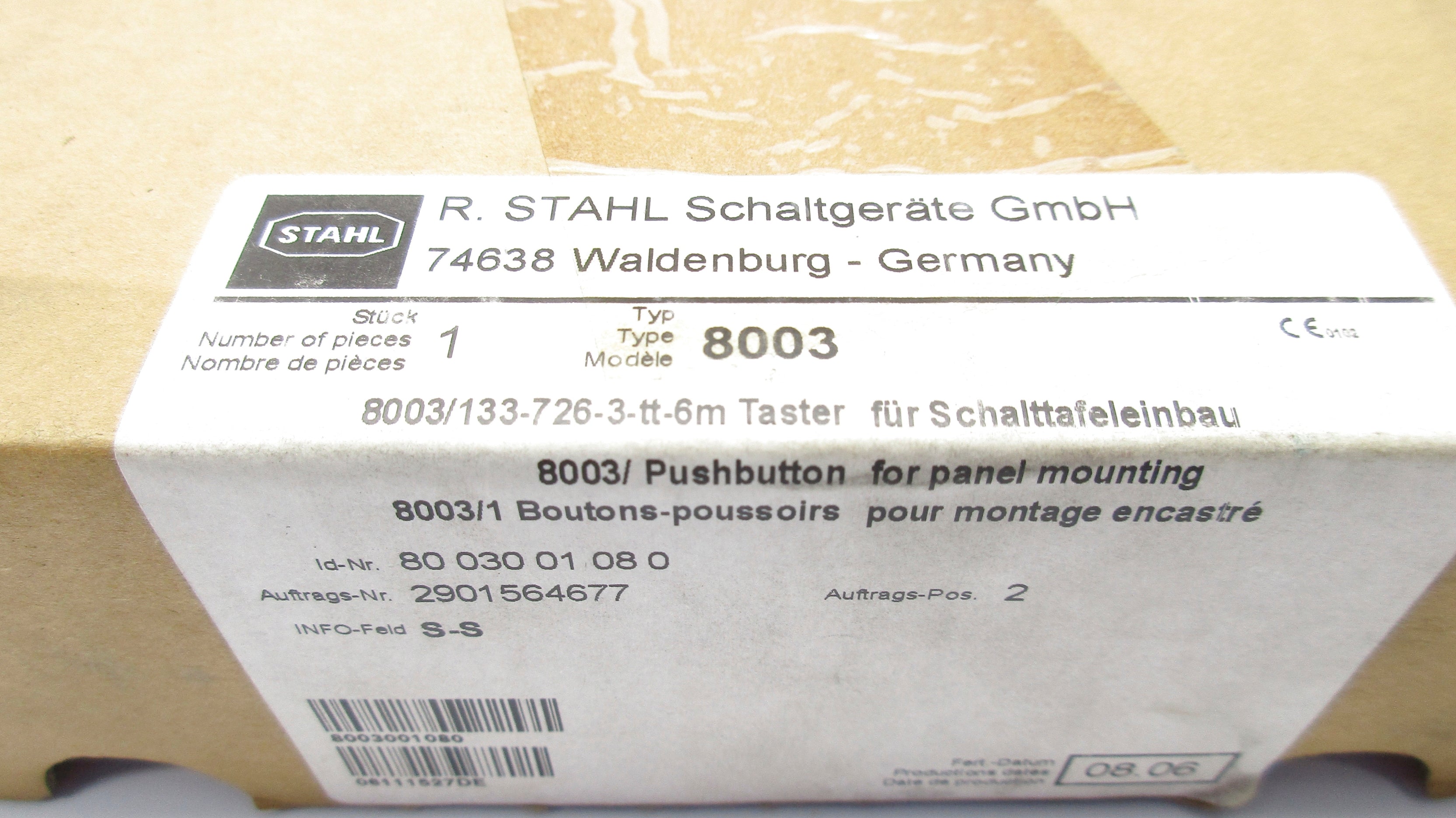 STAHL 8003/133 (AS PICTURED) NSMP