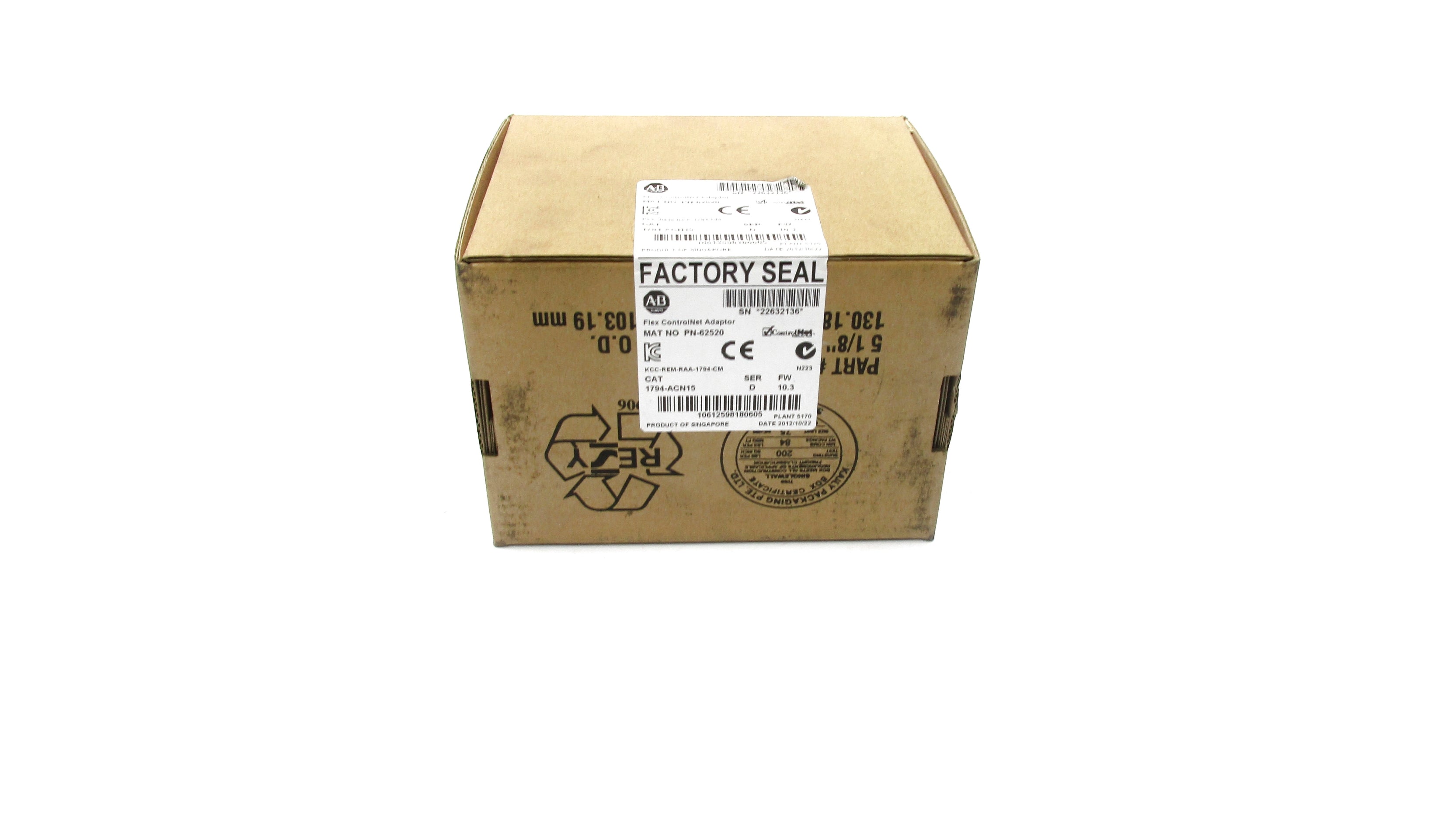 ALLEN BRADLEY 1794-ACN15 SER. D F/W 10.3 DATE: 2012 NSFS