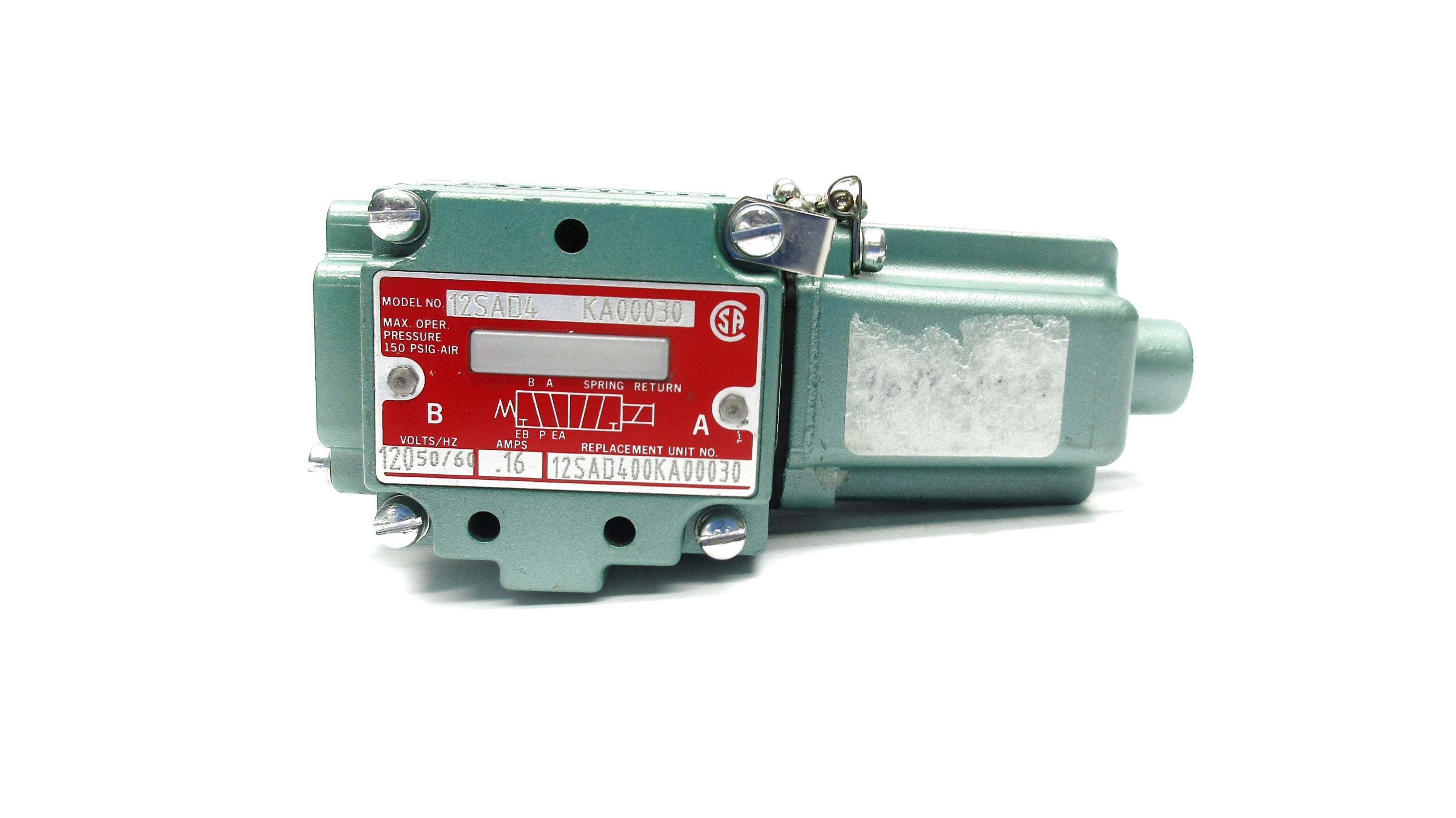 NUMATICS 12SAD4KA00030 120V 150PSI NSNP