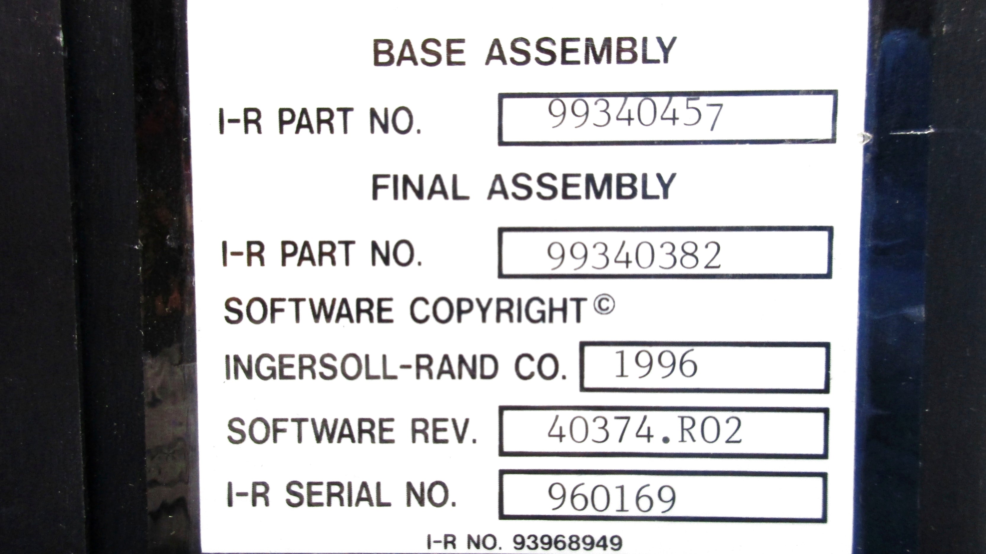 INGERSOLL RAND 99340457 UNMP