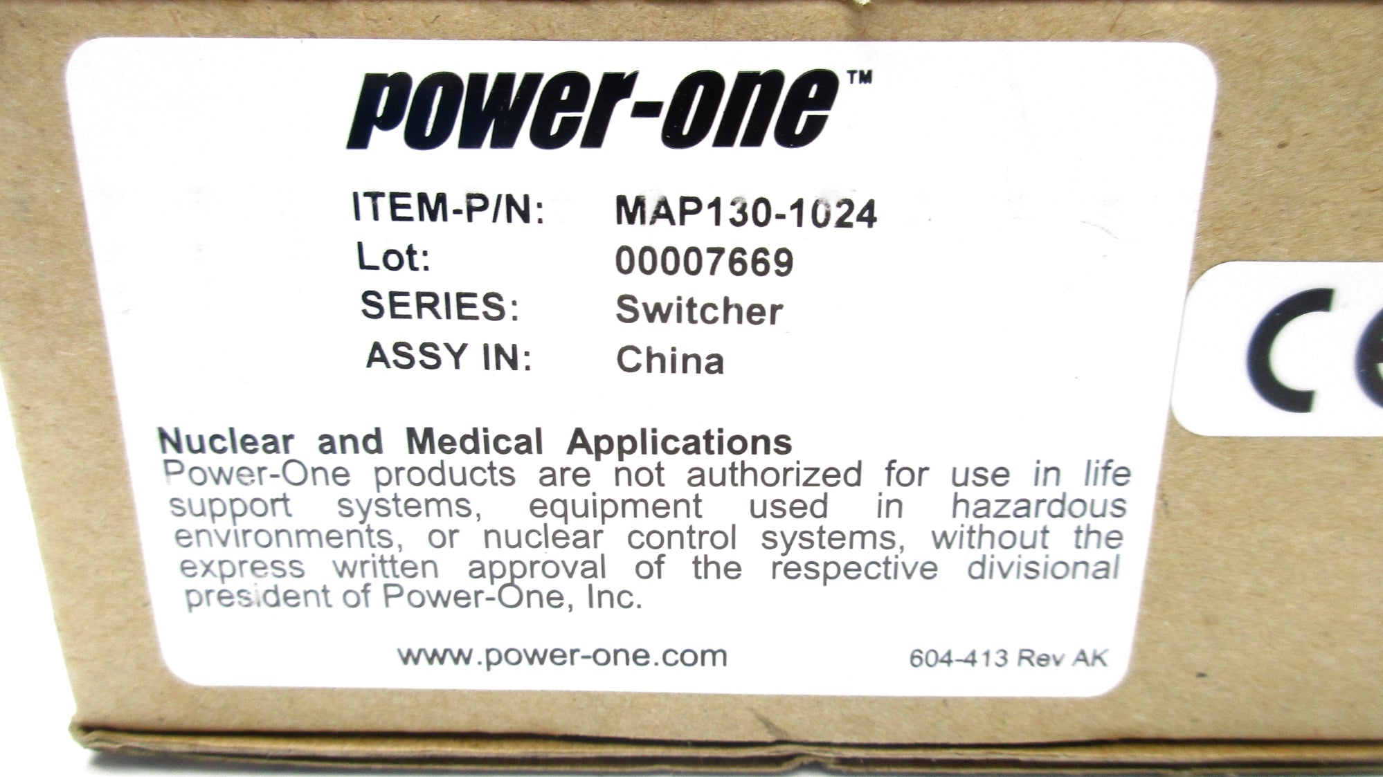 POWER-ONE MAP130-1024 NSMP