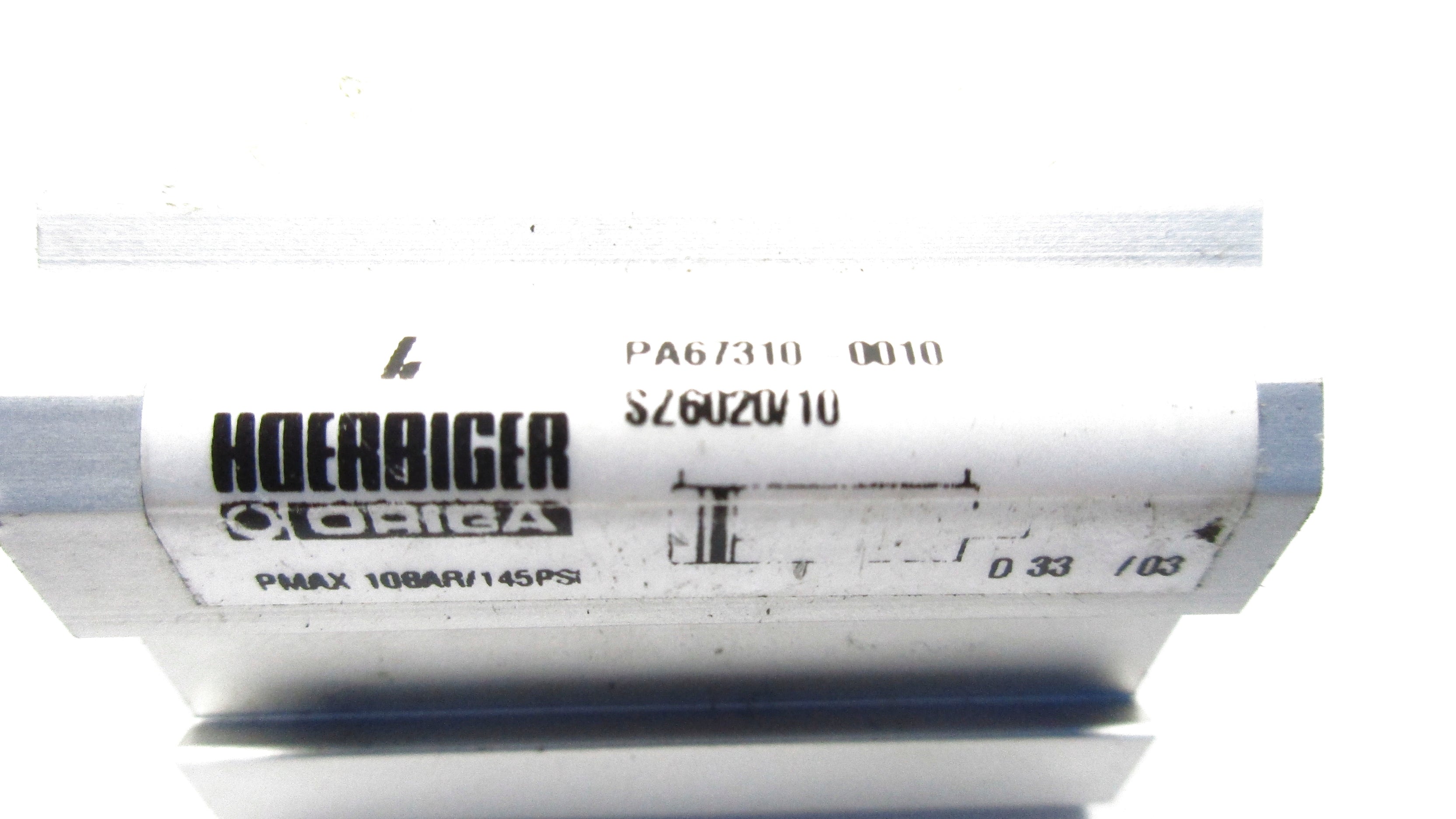 HOERBIGER ORIGA PA67310-0010 SZ6020/10 145PSI NSNP
