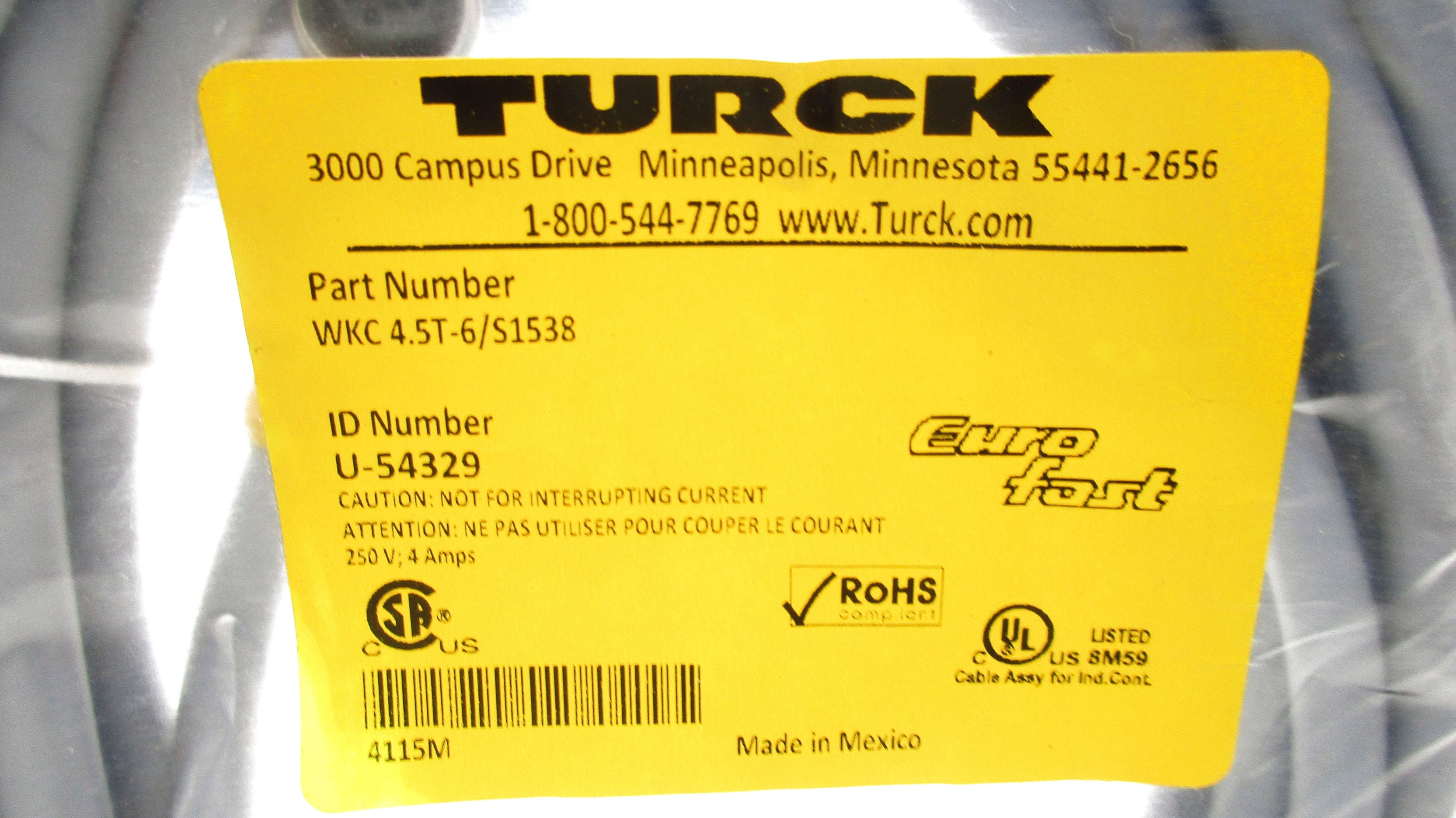 TURCK WKC4.5T-6/S1538 NSMP