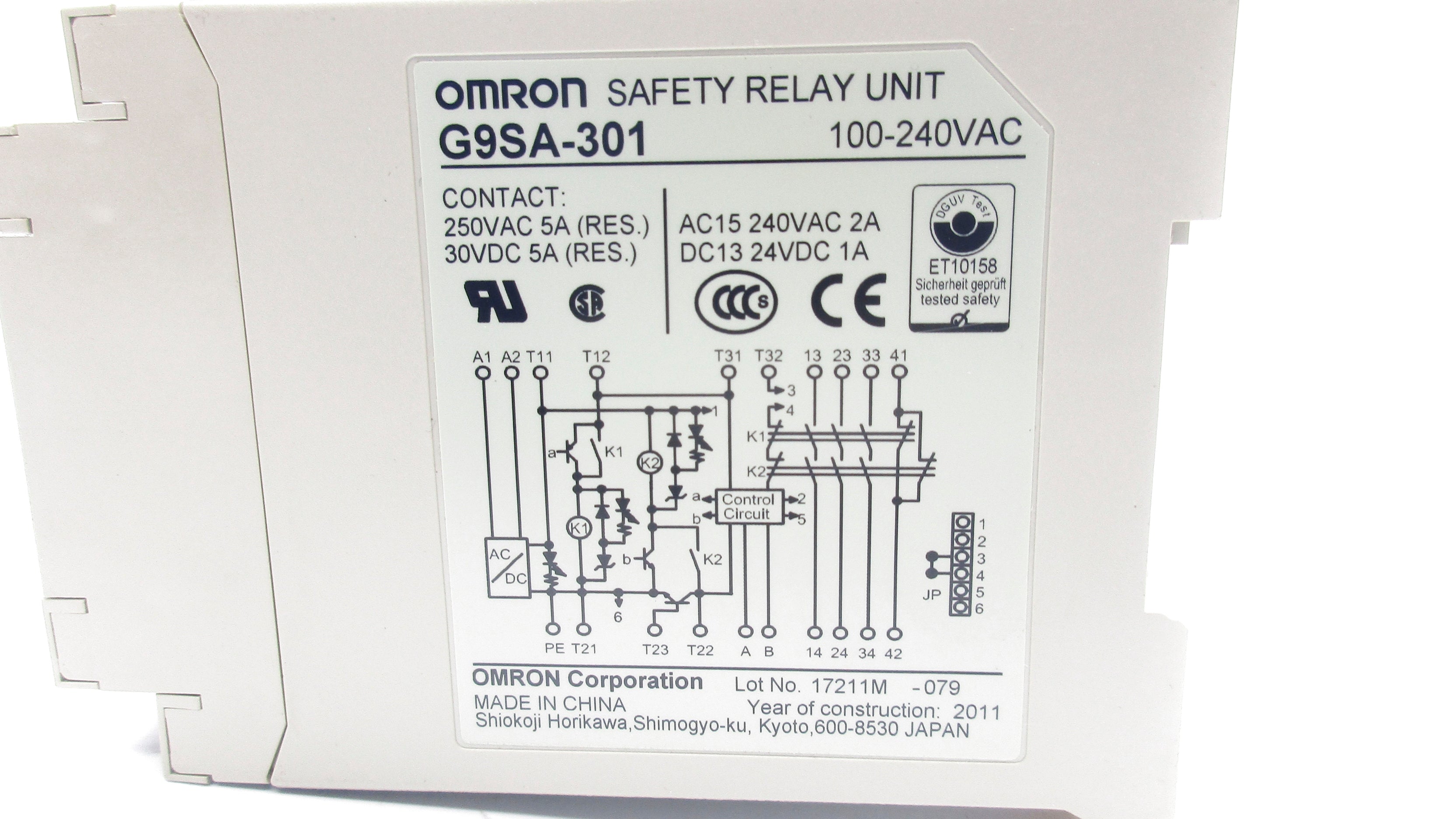 OMRON G9SA-301 100-240VAC 5A NSNP