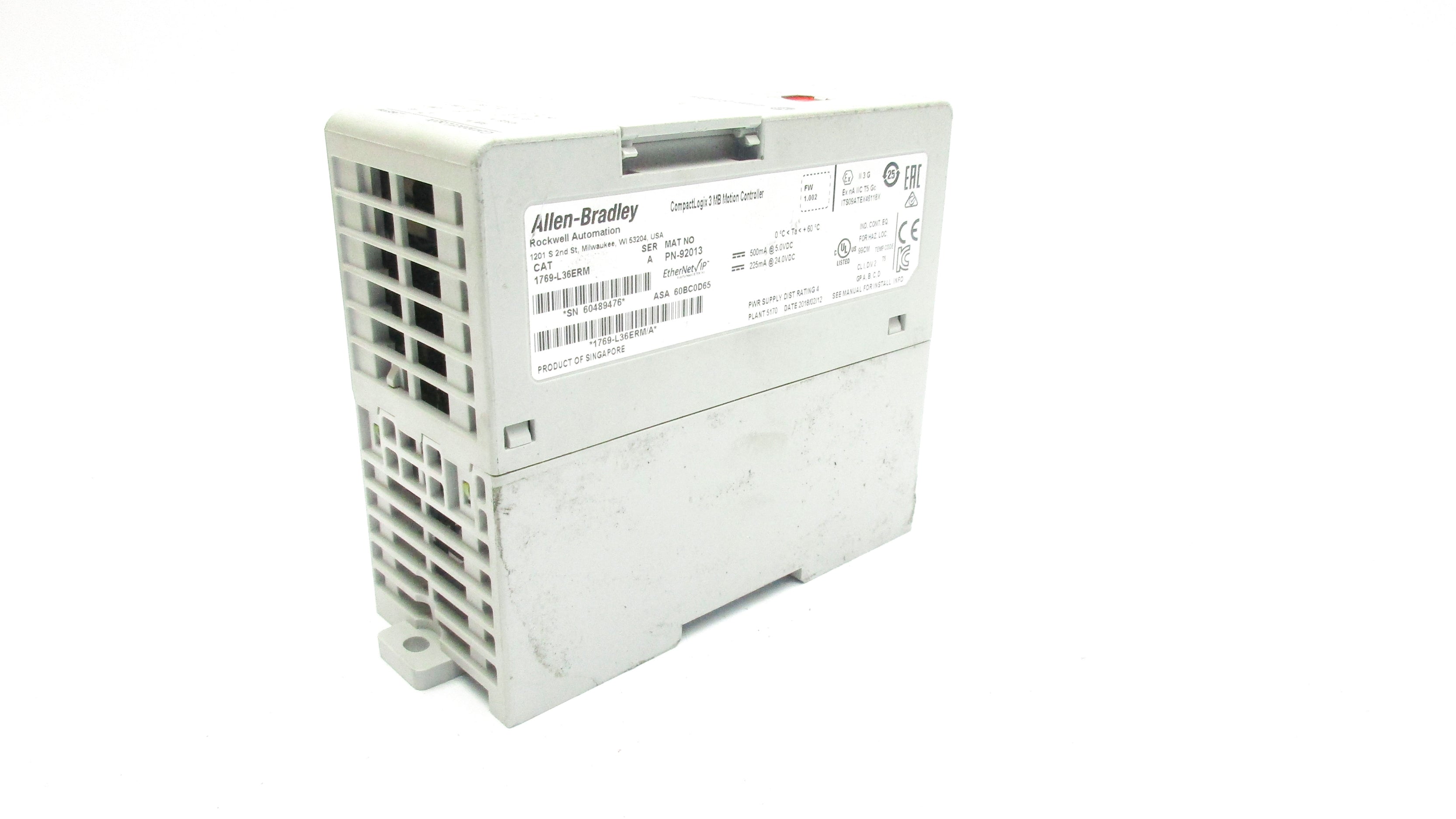 ALLEN BRADLEY 1769-L36ERM SER. A F/W 1.002 UNMP