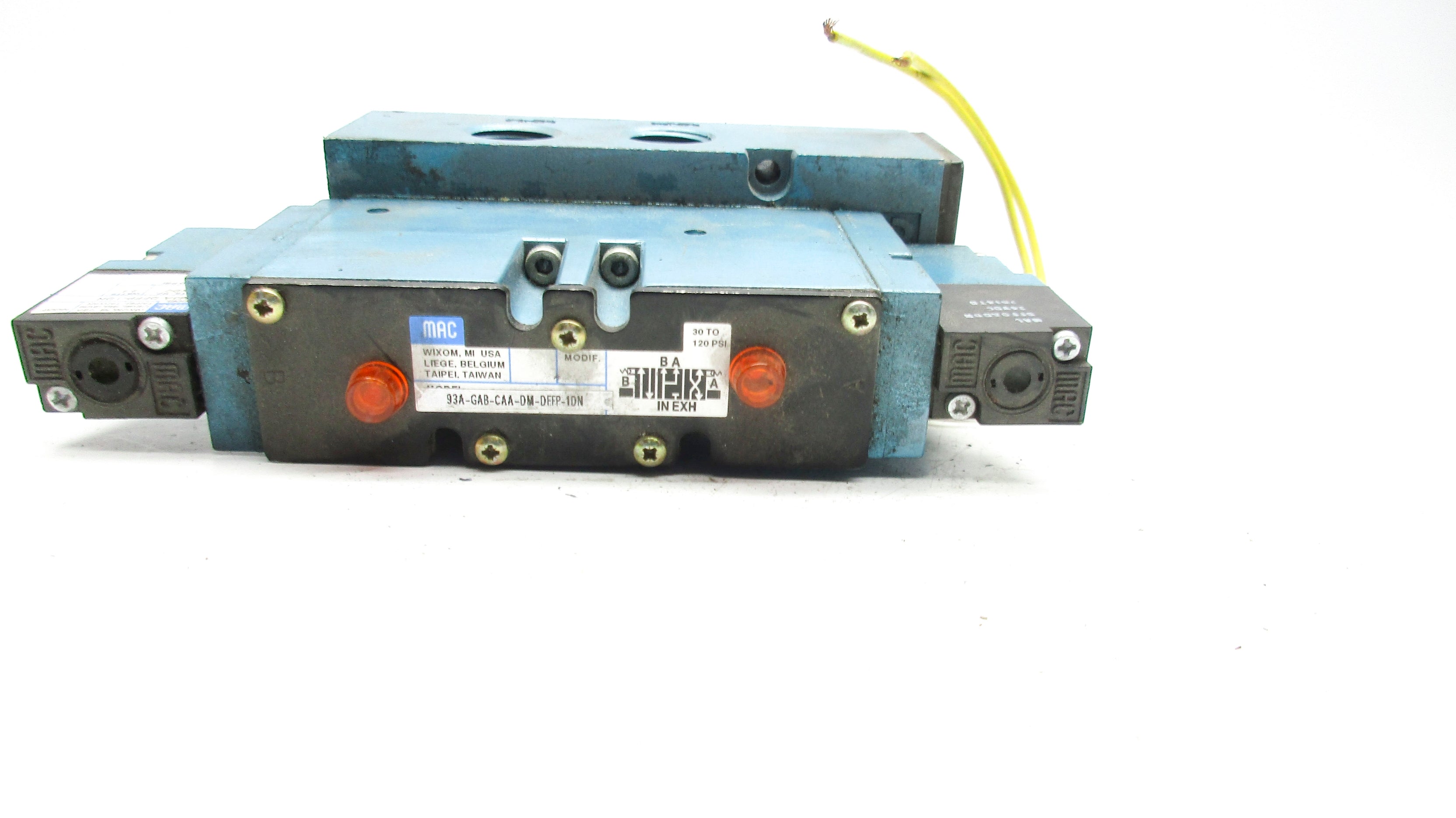MAC 93A-GAB-CAA-DM-DFFP-1DN 30-120PSI 24VDC UNMP