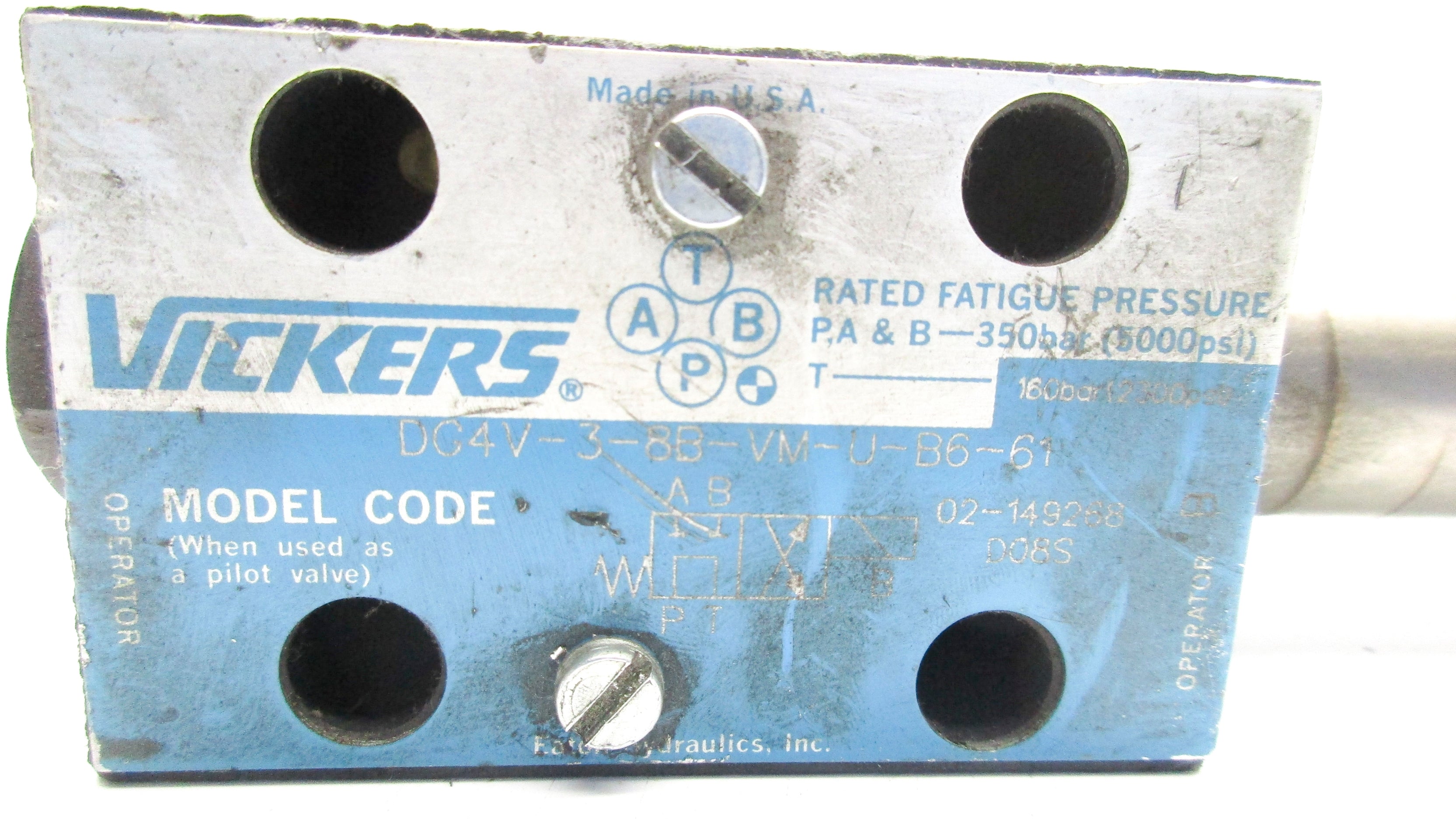 VICKERS DG4V38BVMUB661 5000PSI UNMP