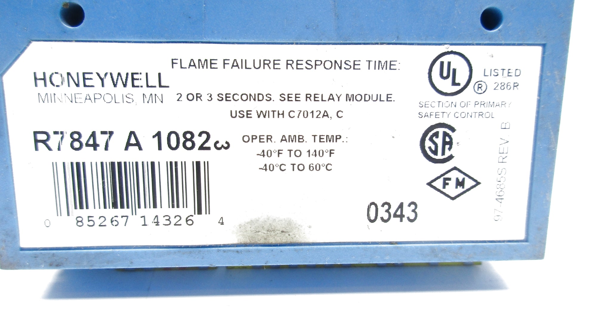HONEYWELL R7847A1082 UNMP