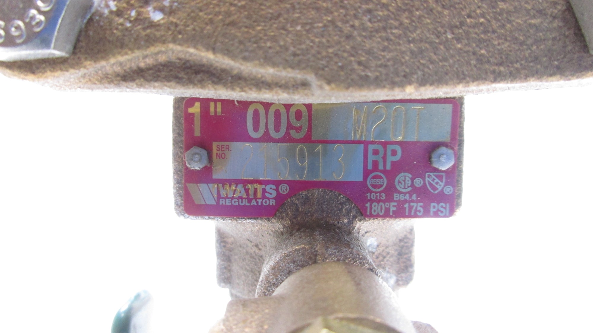 WATTS 009M2QT 175PSI UNMP