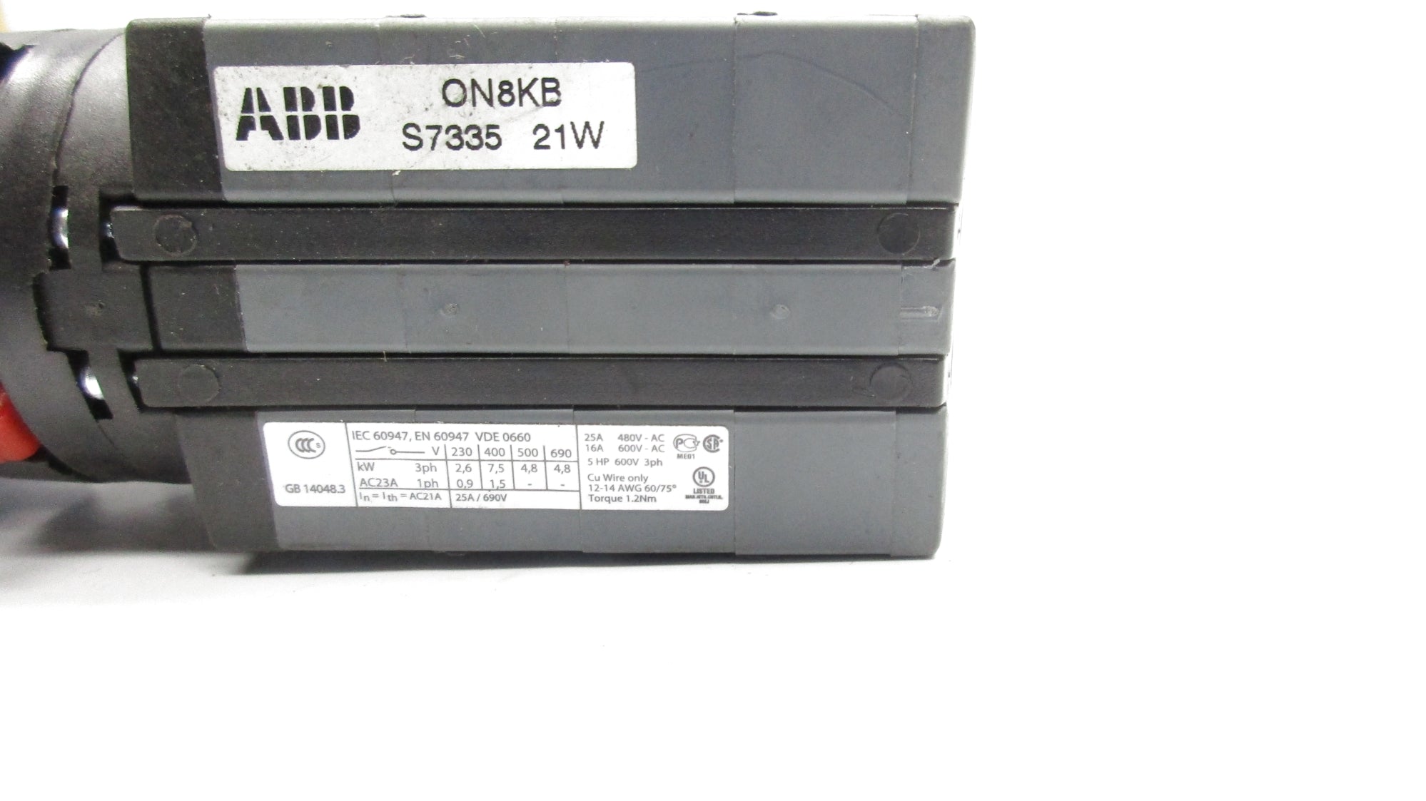 ABB ON8KBS7335 (NO KEY) UNMP
