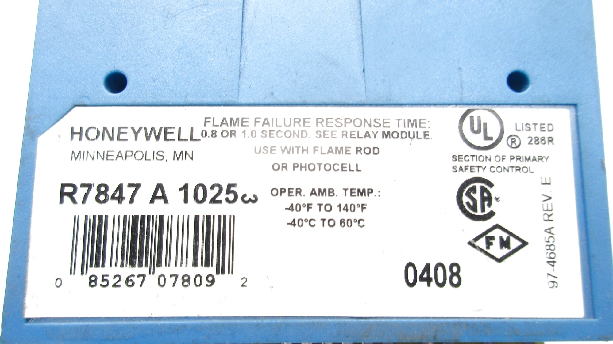 HONEYWELL R7847A1025 UNMP