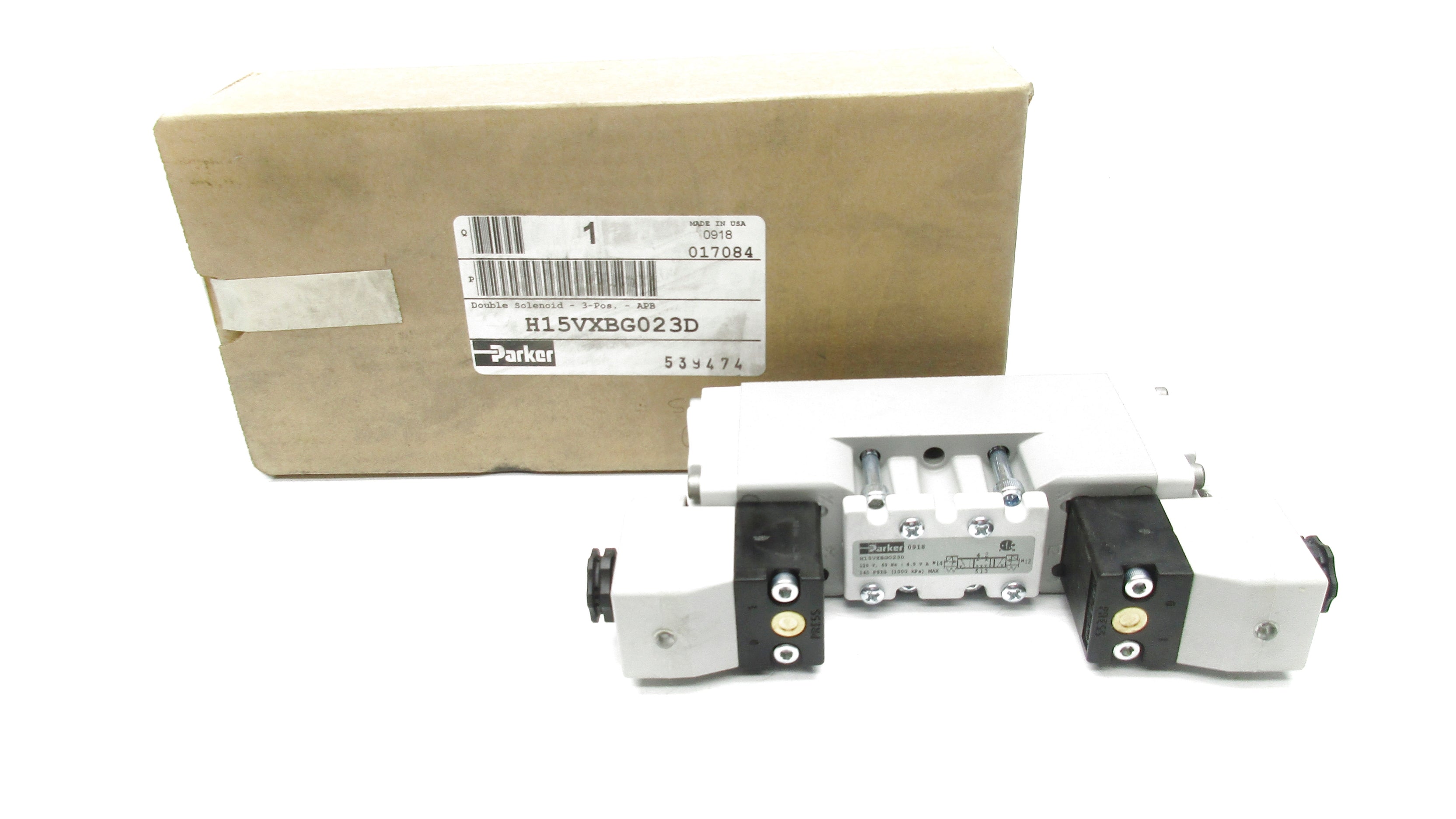 PARKER H15VXBG023D 120VAC 145PSIG NSMP