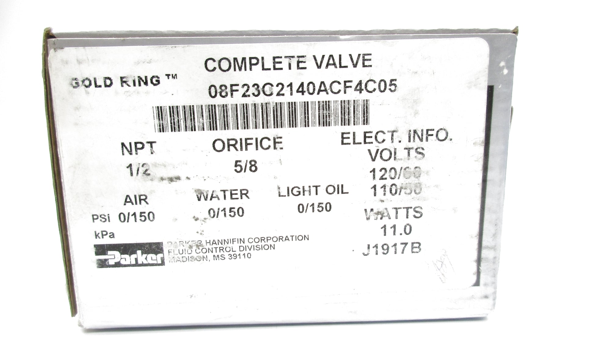 PARKER 08F23C2140ACF4C05 110-120V 0/150PSI 1/2" NSMP
