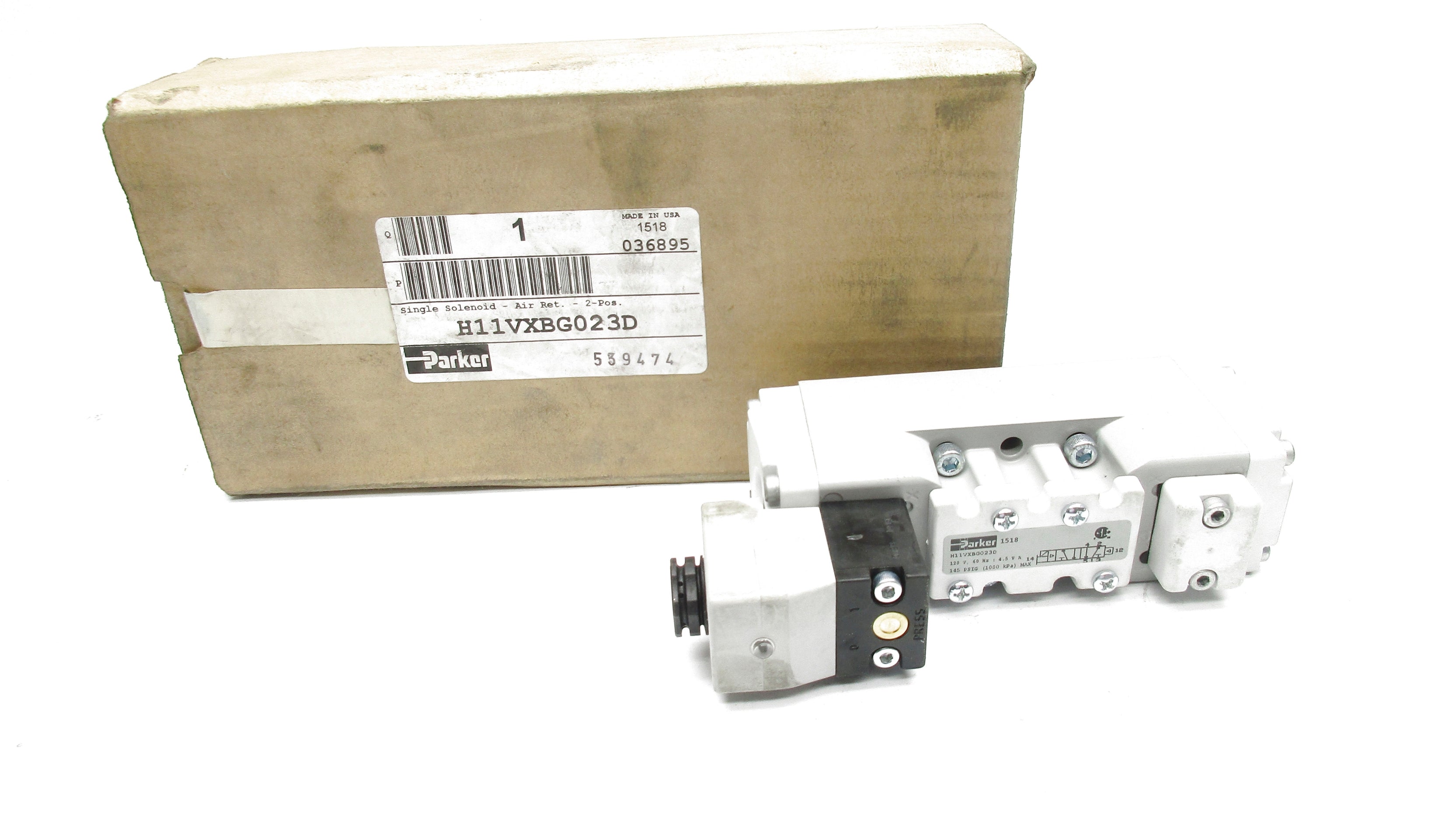 PARKER H11VXBG023C 120VAC 145PSIG NSMP