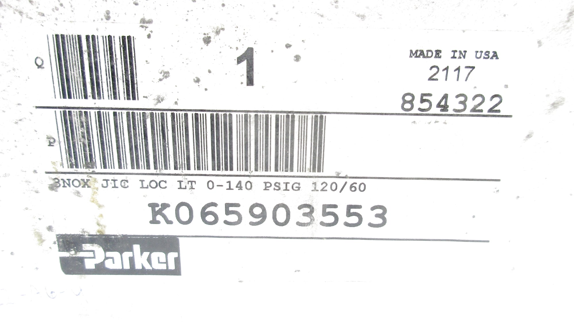 PARKER K065903553 140PSIG NSFS