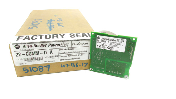 ALLEN BRADLEY 22-COMM-D SER. A F/W V1.011 24VDC NSMP