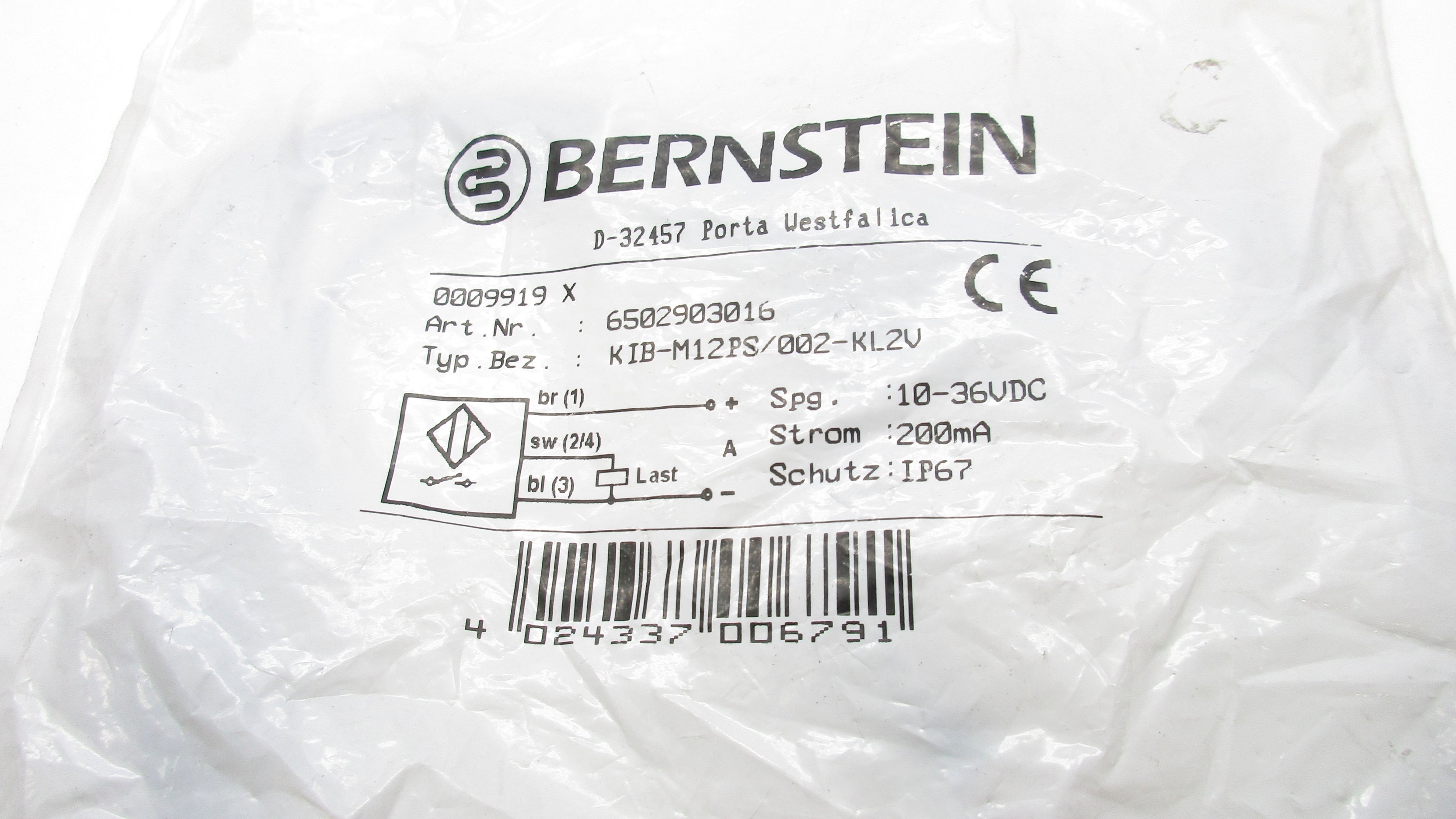 BERNSTEIN 6502903016 KIB-M12PS/002-KL2V NSMP