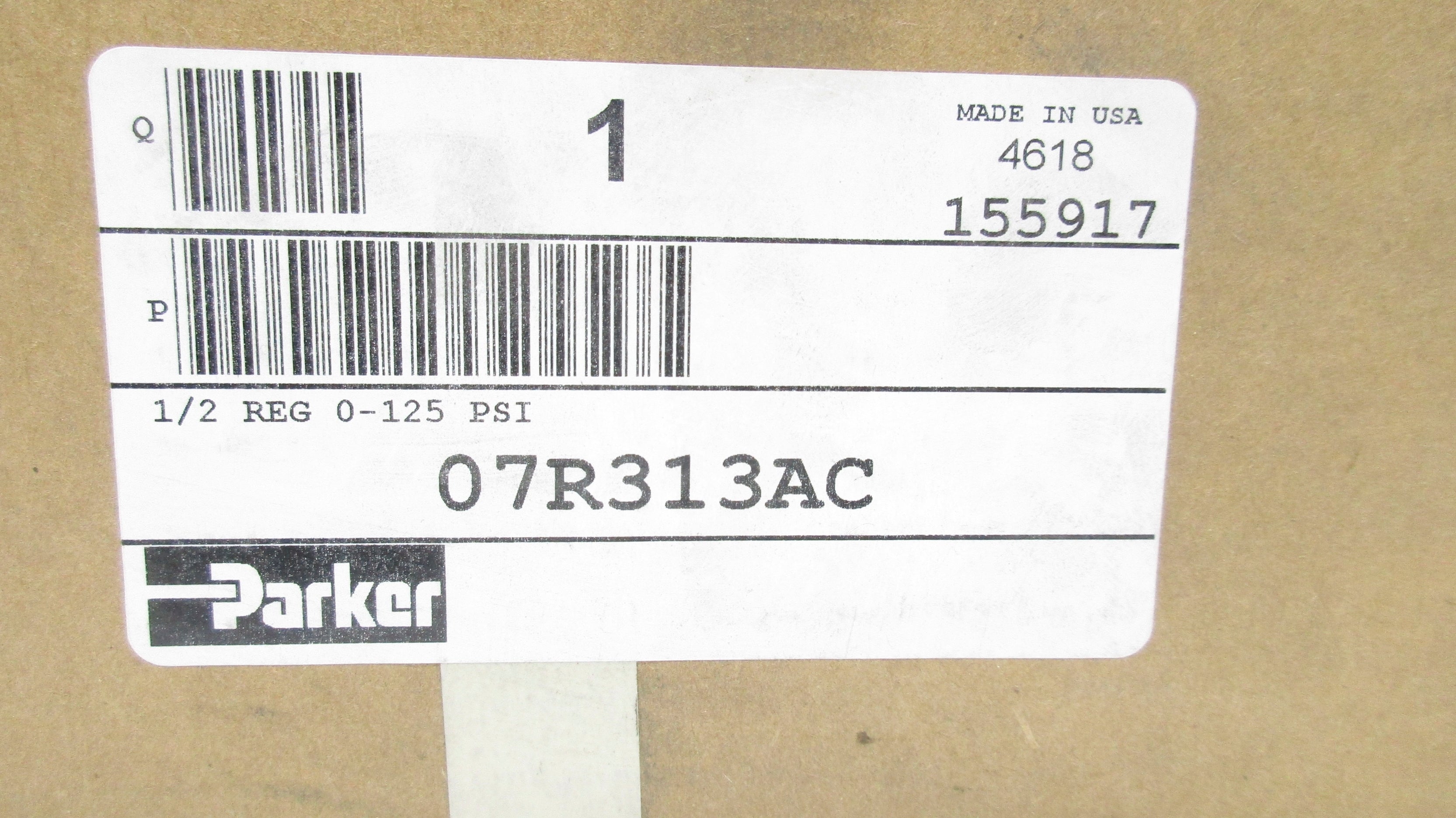 PARKER 07R313AC 0-125PSI NSFS