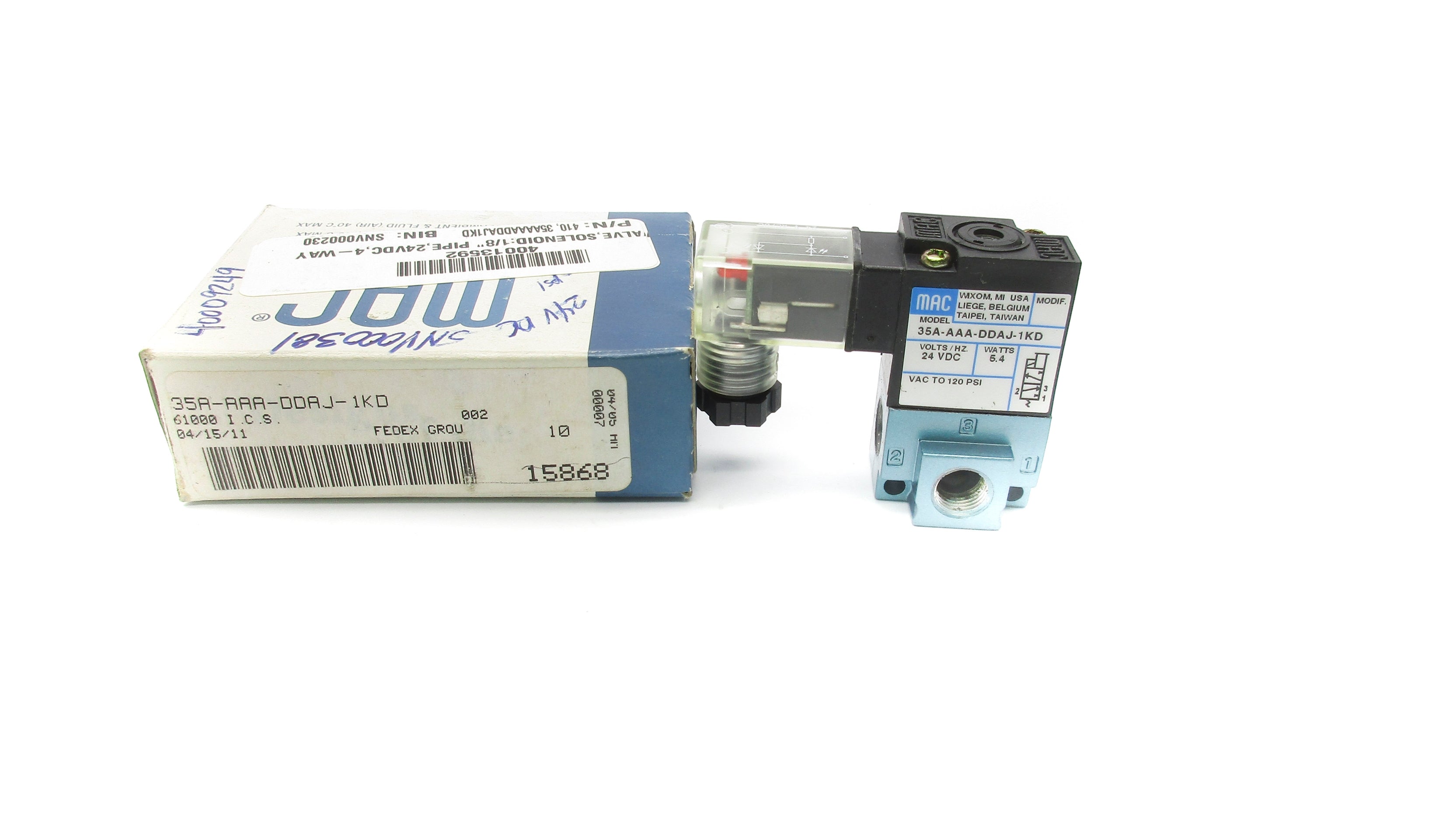 MAC 35A-AAA-DDAJ-1KD 24VDC 120PSI NSMP