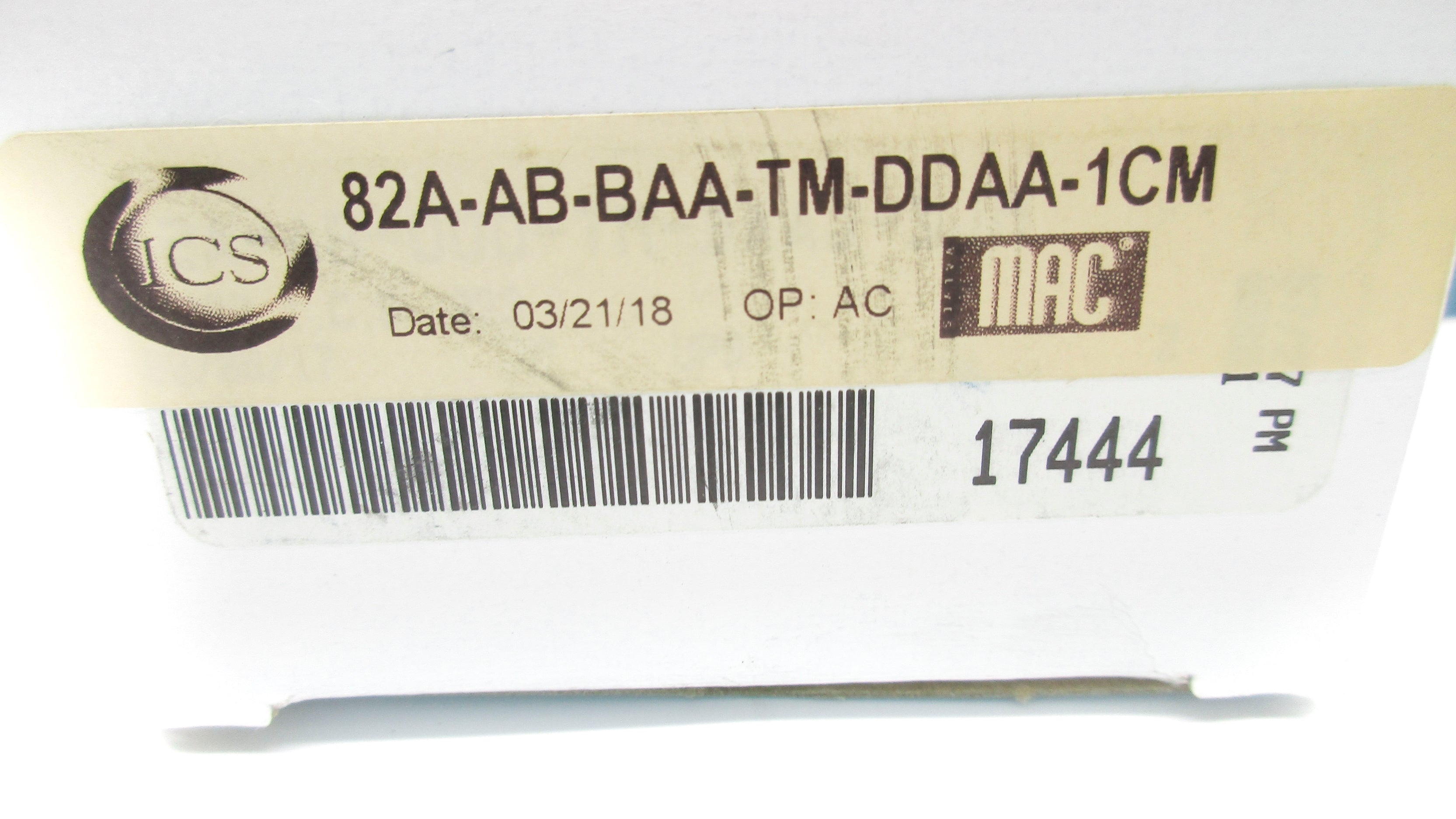 MAC 82A-AB-BAA-TM-DDAA-1CM 24VDC 150PSI NSMP